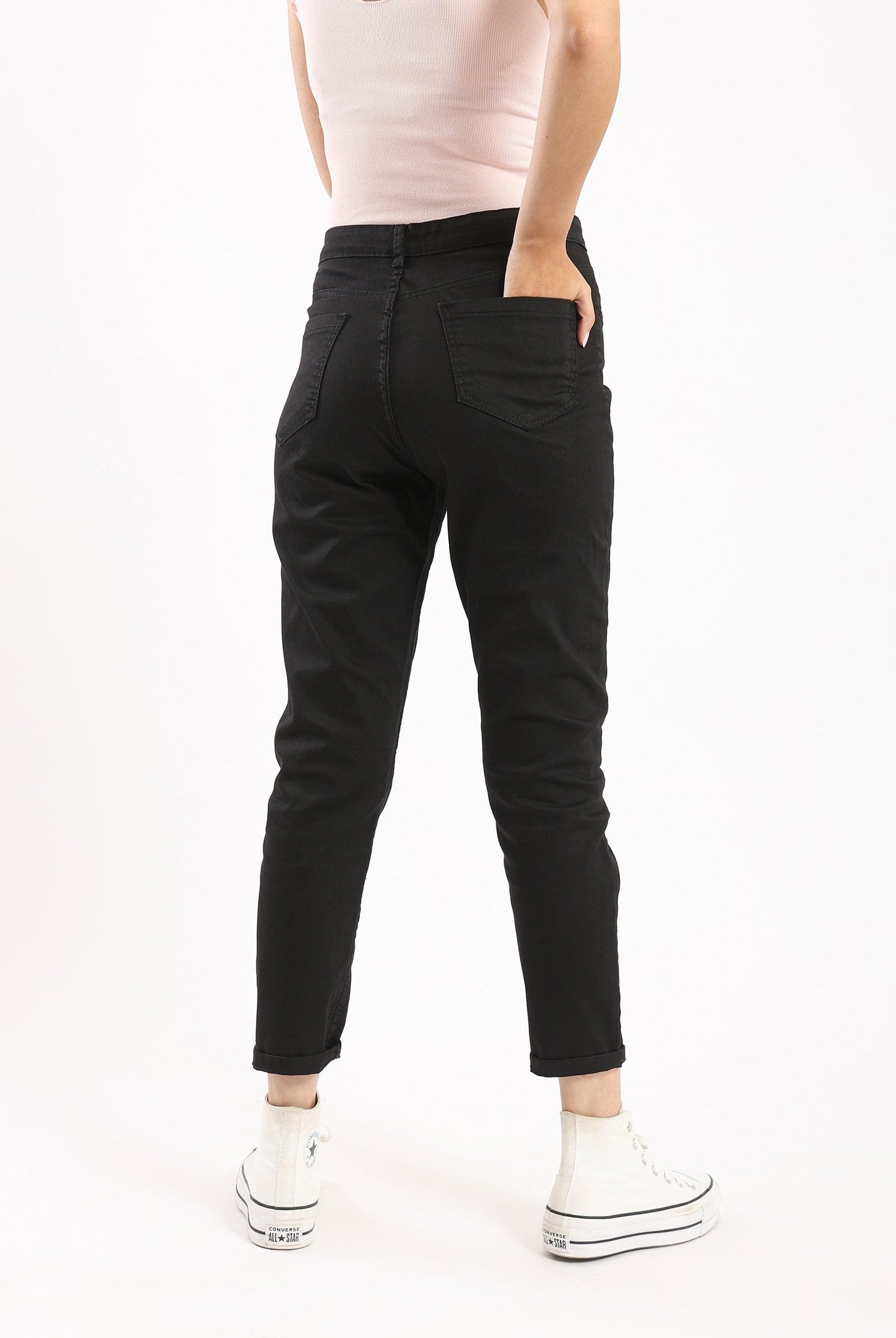 كارينا بنطلون جينز نسائي سليم بخصر مرتفع