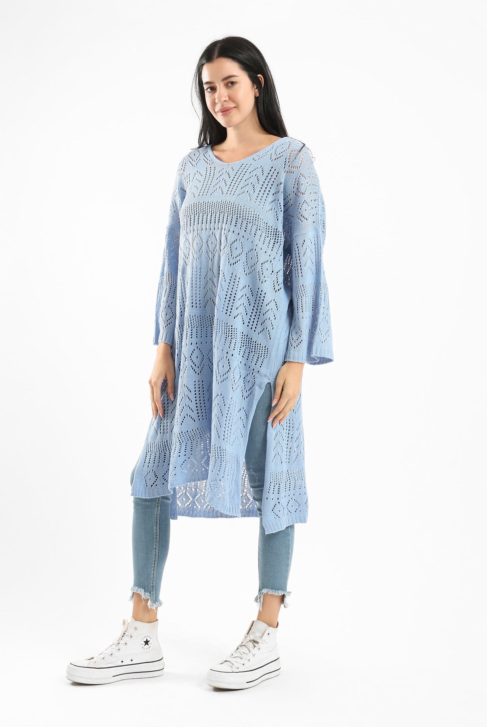 كارينا بونشو مصنوع من الكروشيه طويل