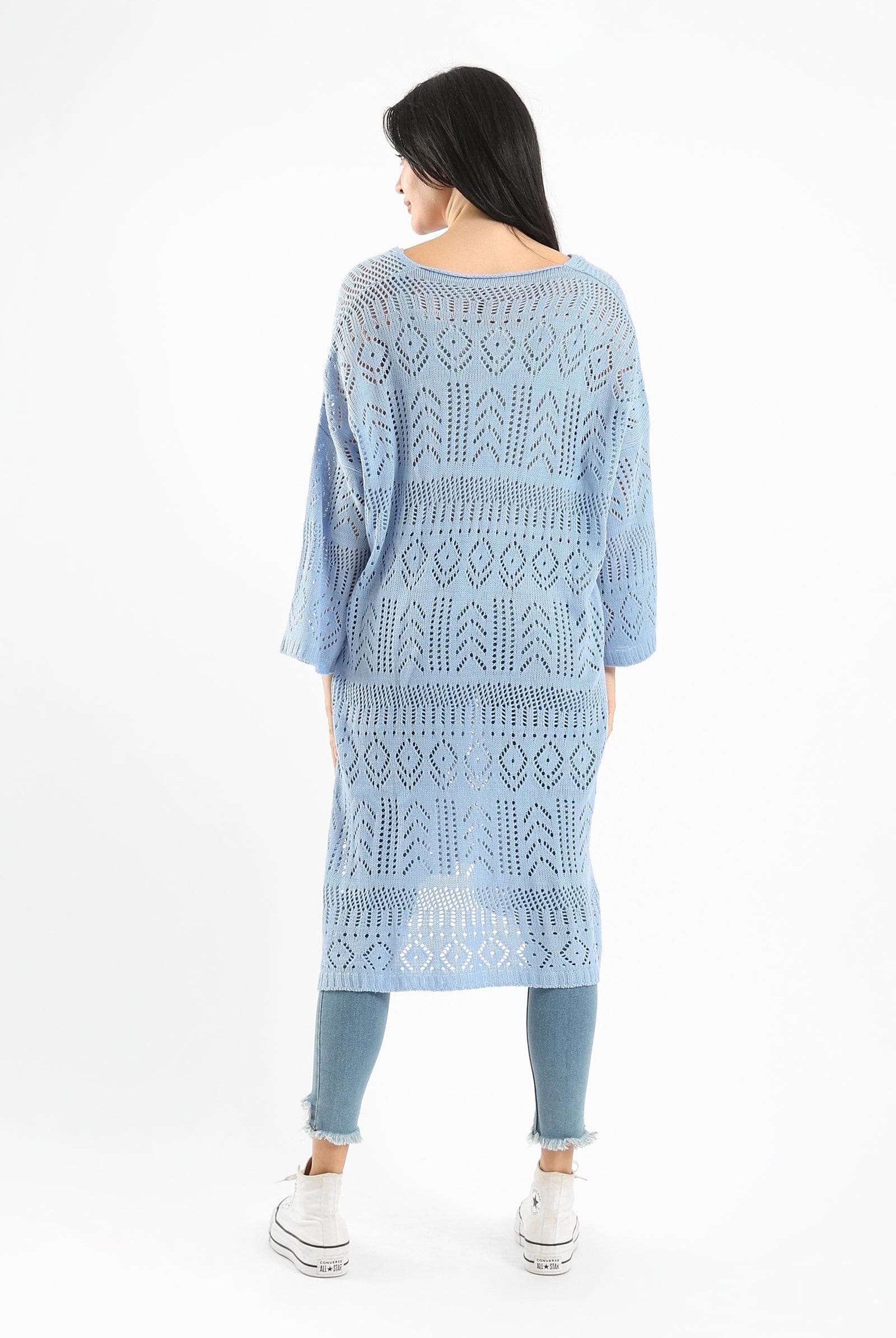 كارينا بونشو مصنوع من الكروشيه طويل