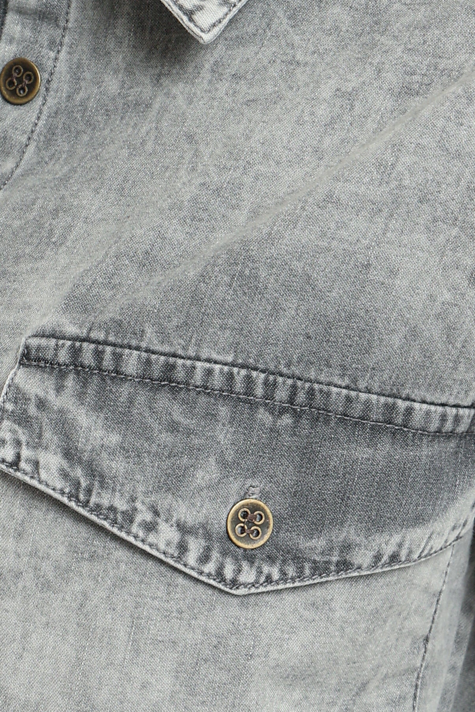 كارينا قميص دينم طويل مريح كم طويل نسائي