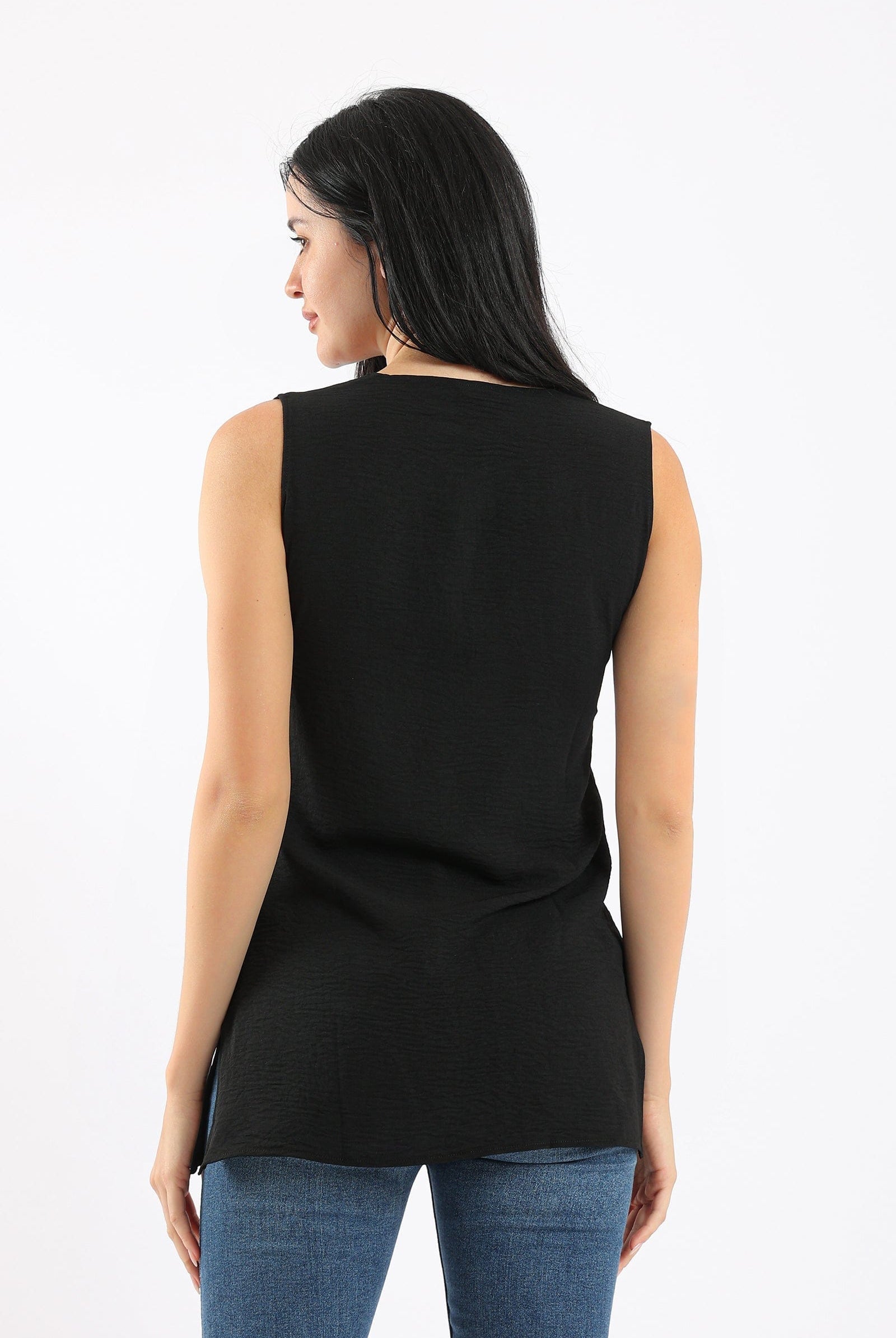 كارينا بلوزة بلا أكمام سادة نسائي