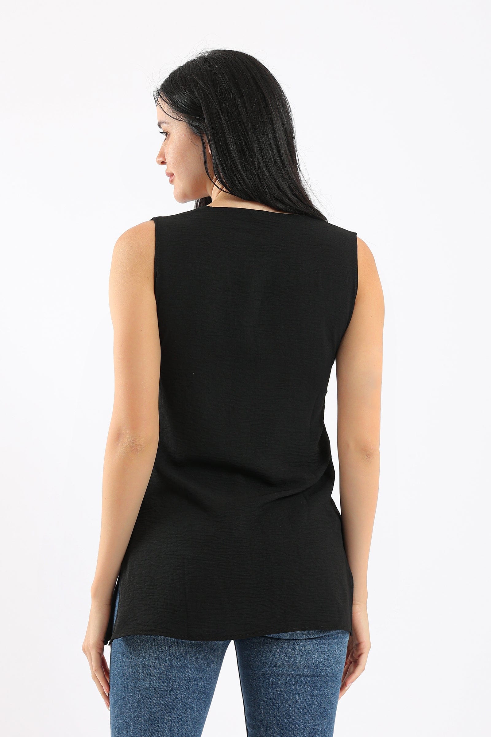 كارينا بلوزة بلا أكمام سادة نسائي