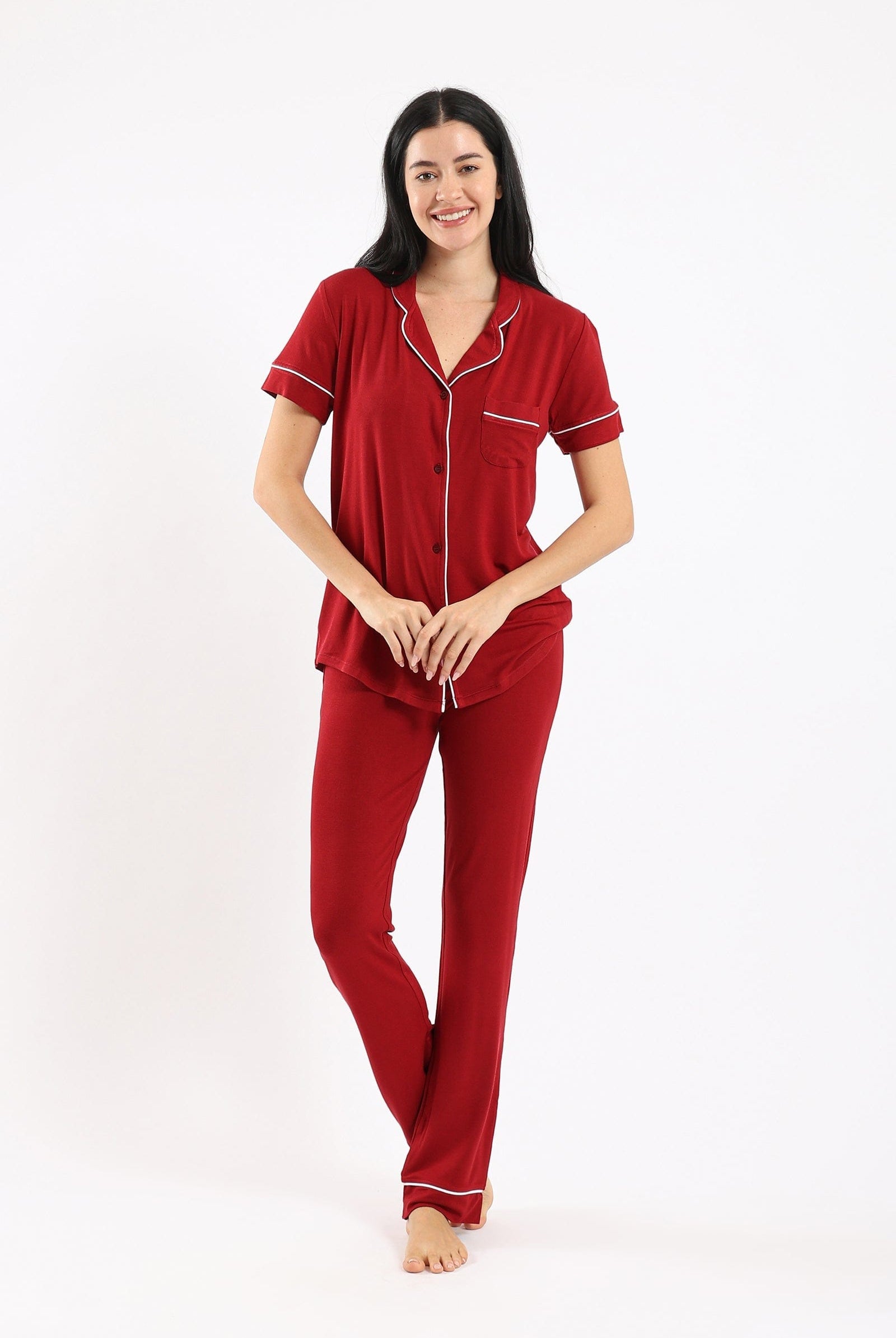 كارينا طقم بيجامة تيشيرت وبنطلون نسائي