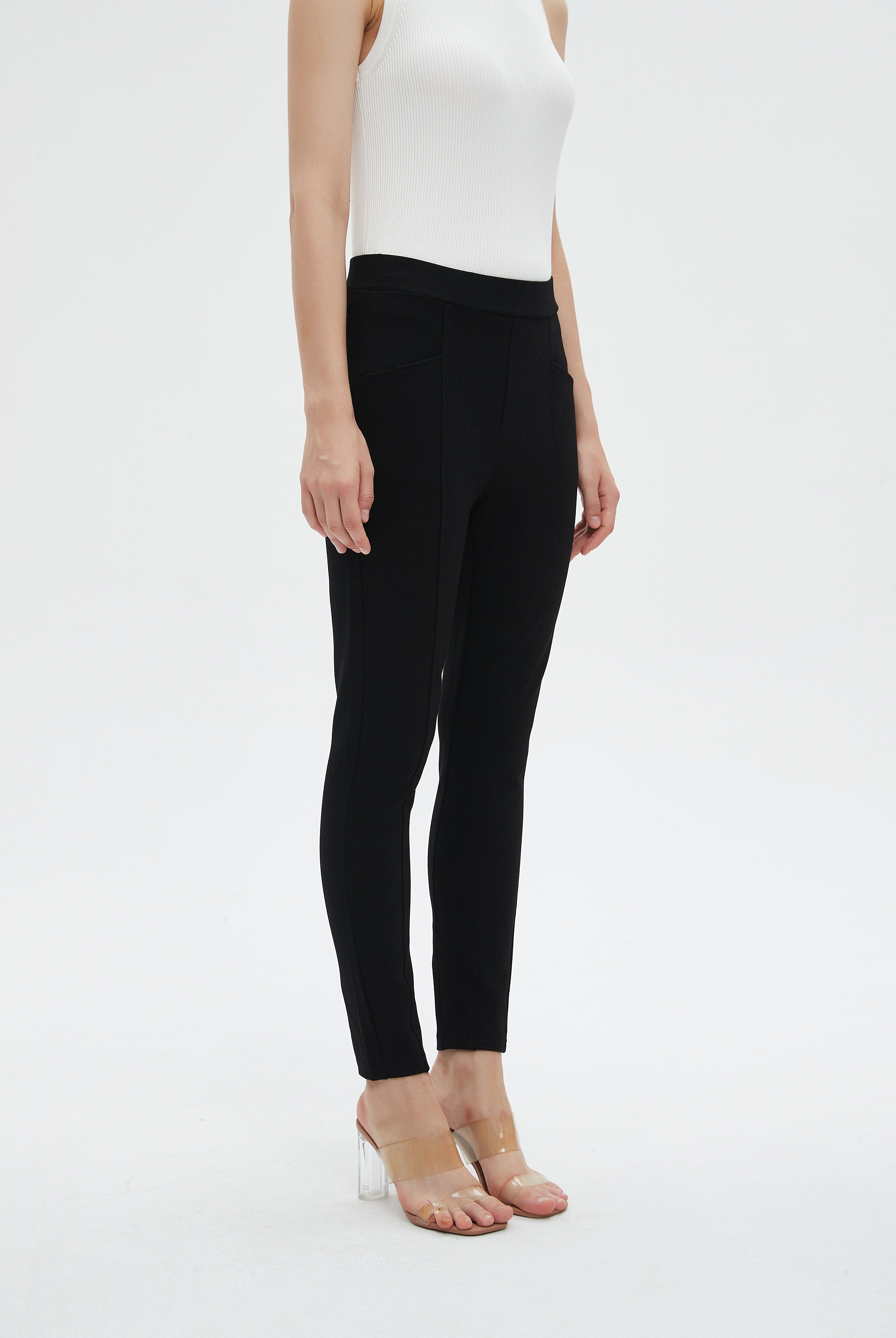 ميكا ليقنز نسائي طويل بجيوب أمامية