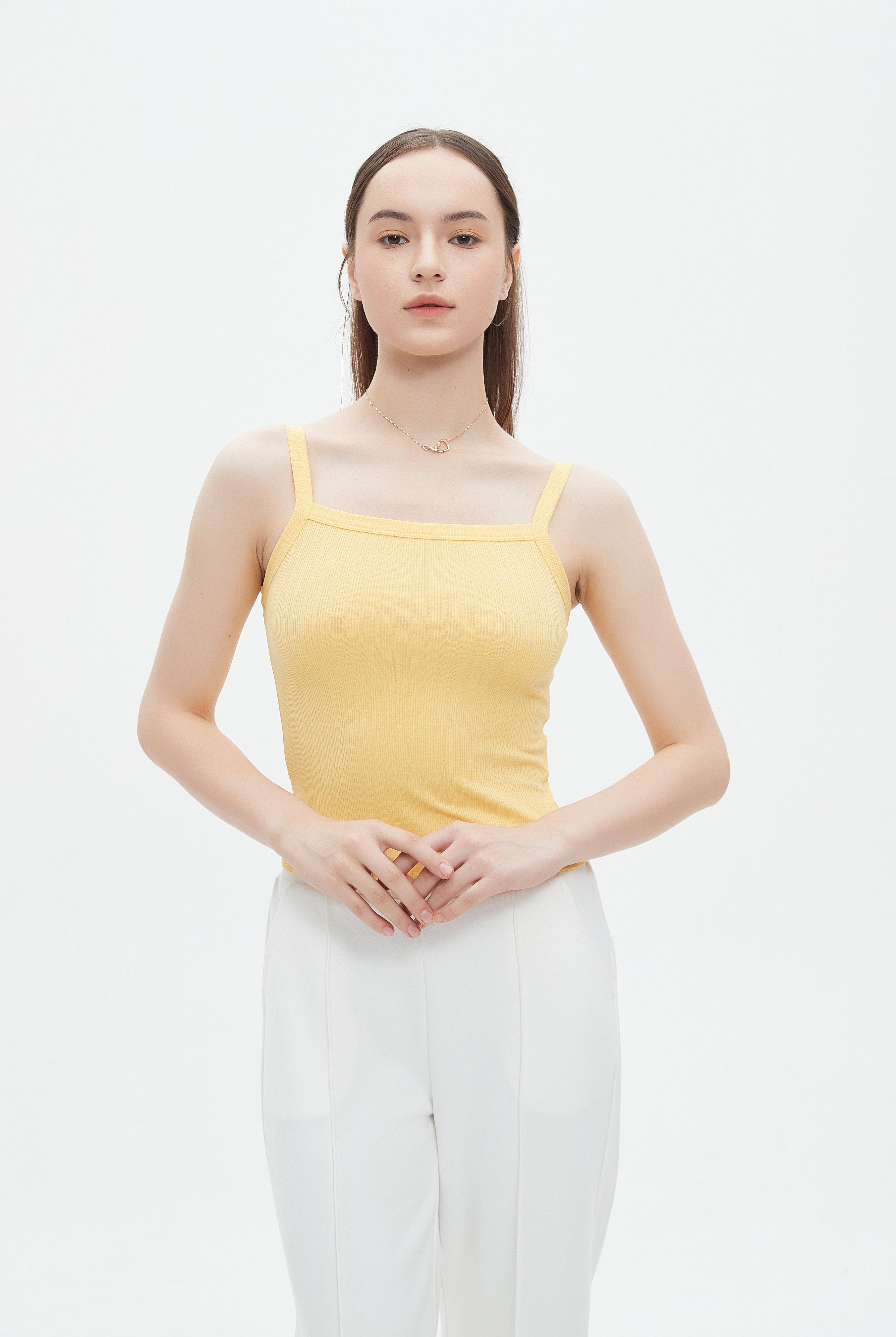 ميكا توب تانك سادة مضلع بحمالات