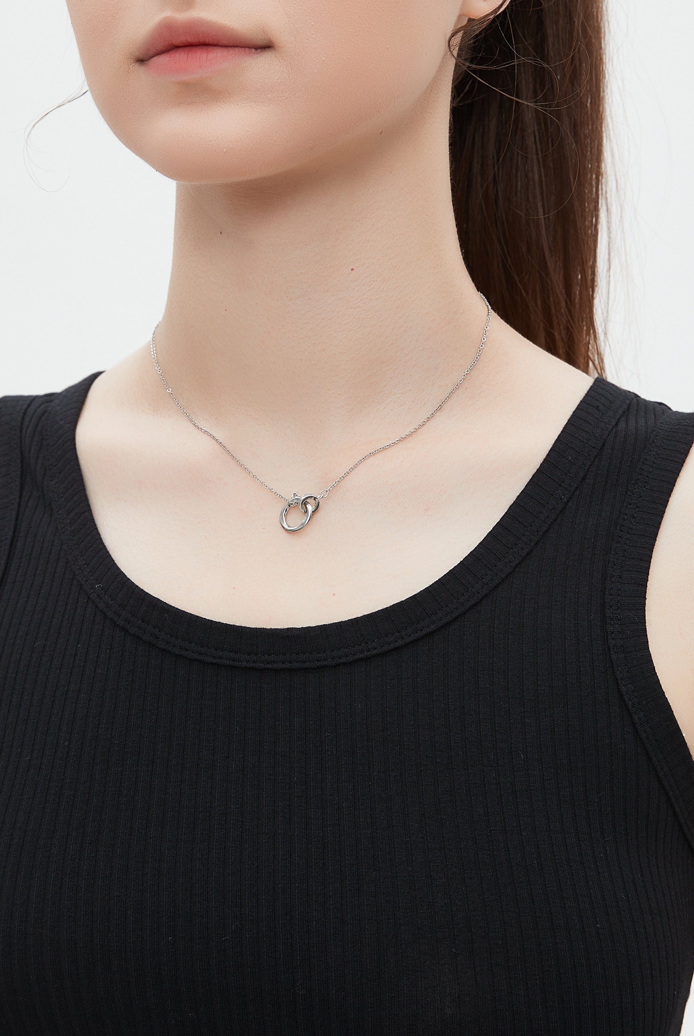 ميكا توب تانك سادة مضلع بحمالات عريضة