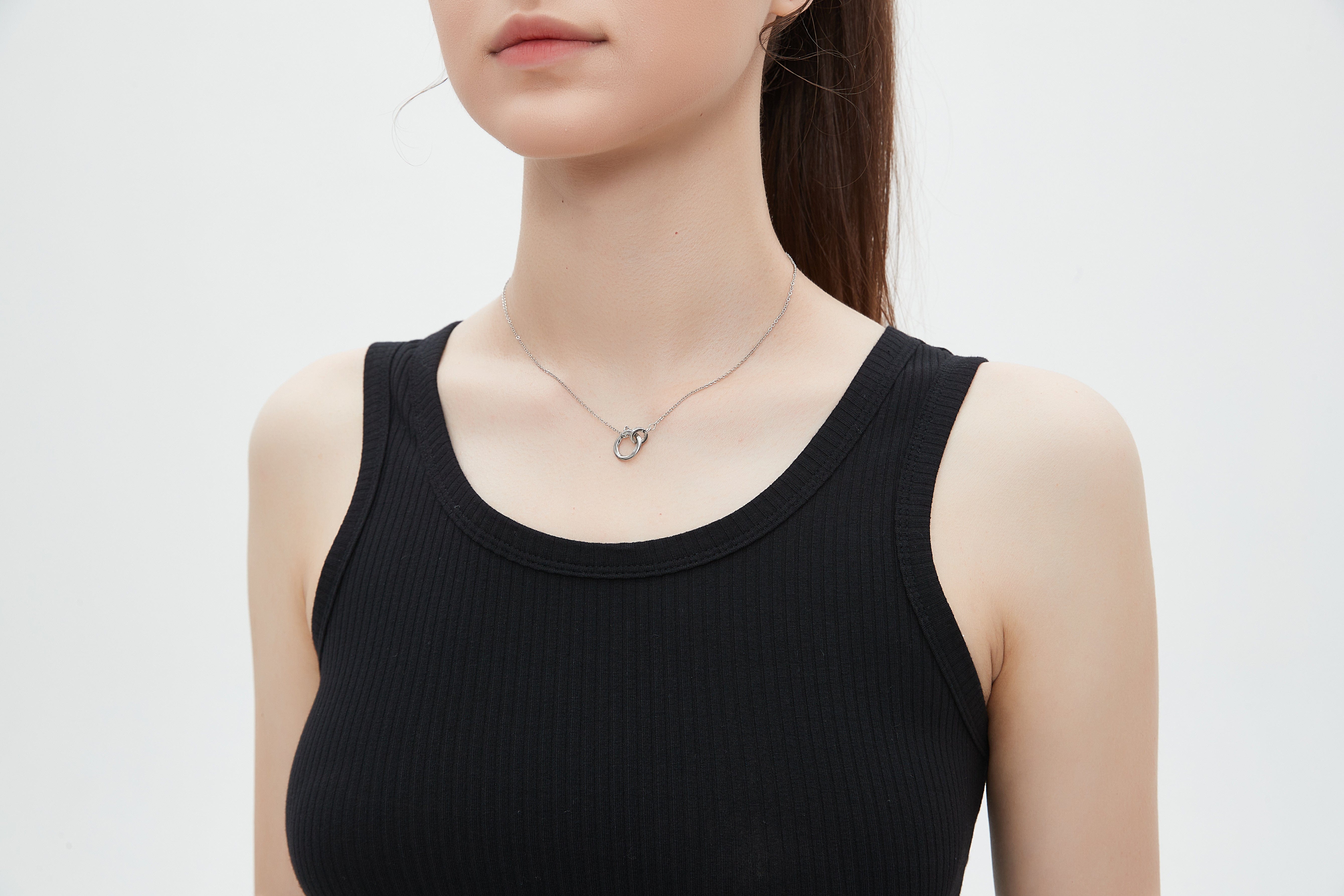 ميكا توب تانك سادة مضلع بحمالات عريضة