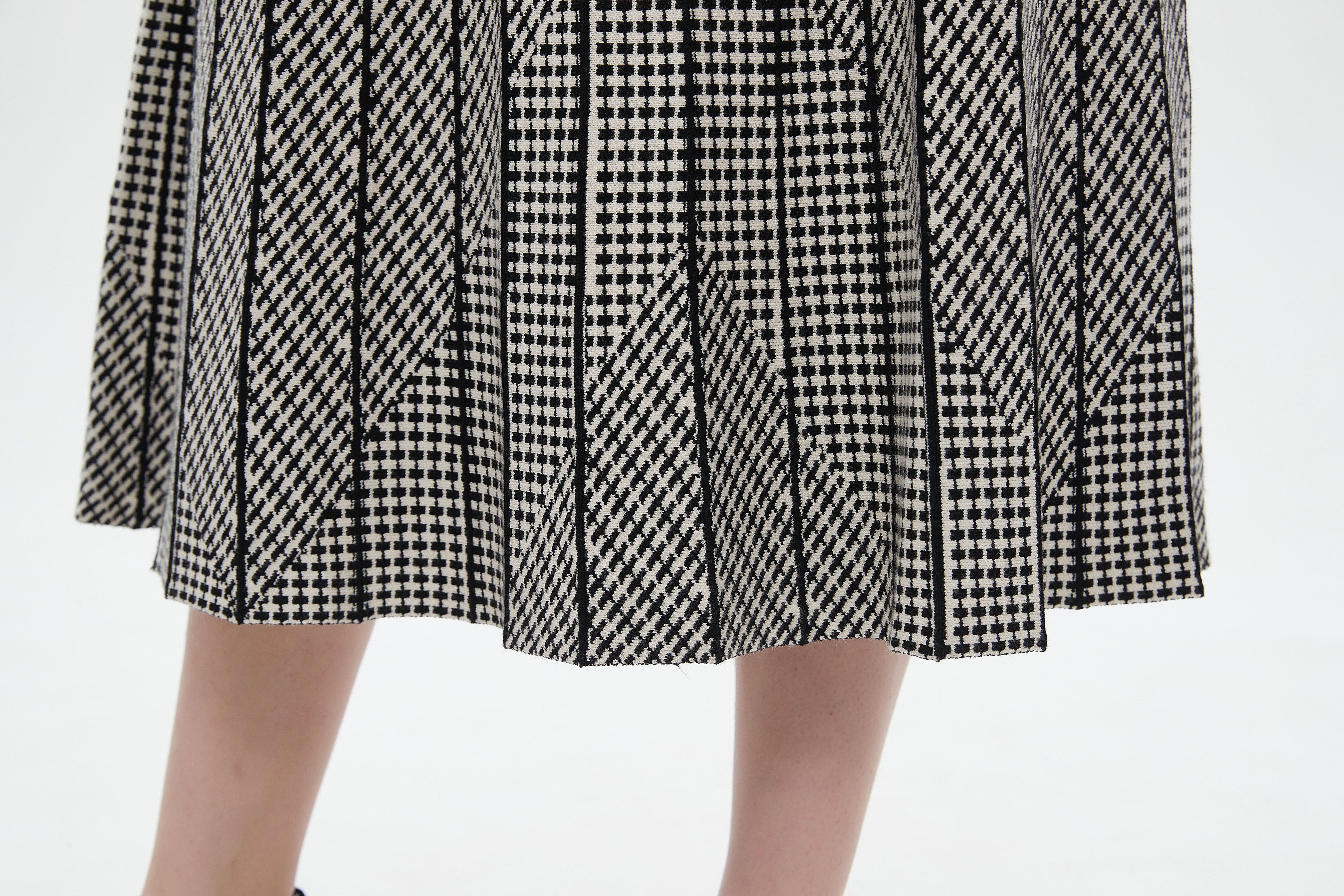 ميكا تنورة ميدي نسائية منسوجة