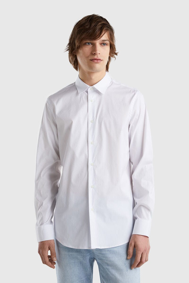 يونايتد كولورز اوف بينيتون قميص شبابي بقصة عادية