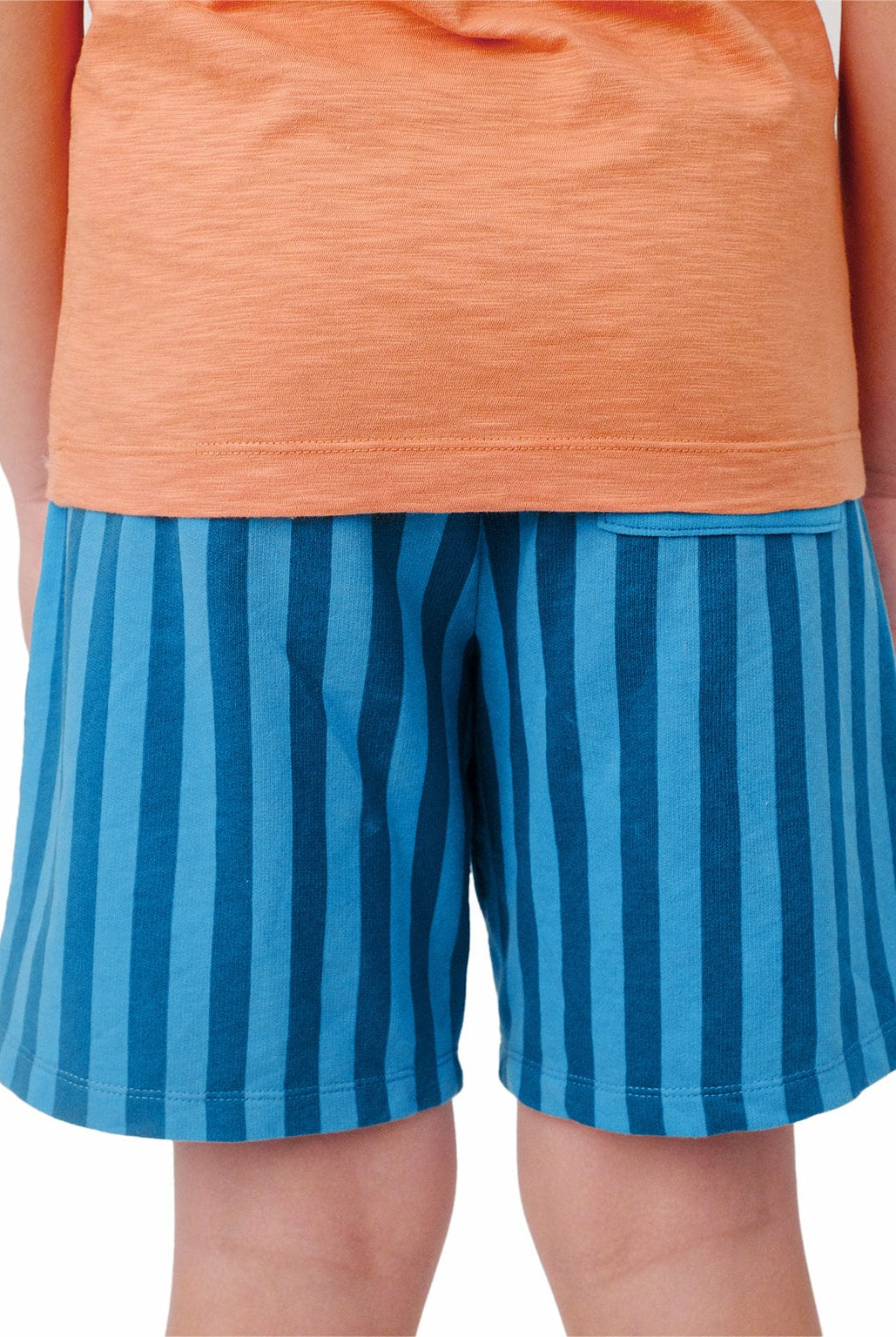 جينجرسنابس شورت ولادي مخطط بالطول بجيوب جانبية