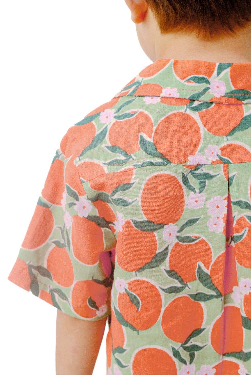 جينجرسنابس قميص نص كم بولو بيبي ولاد بنقشة فاكهة