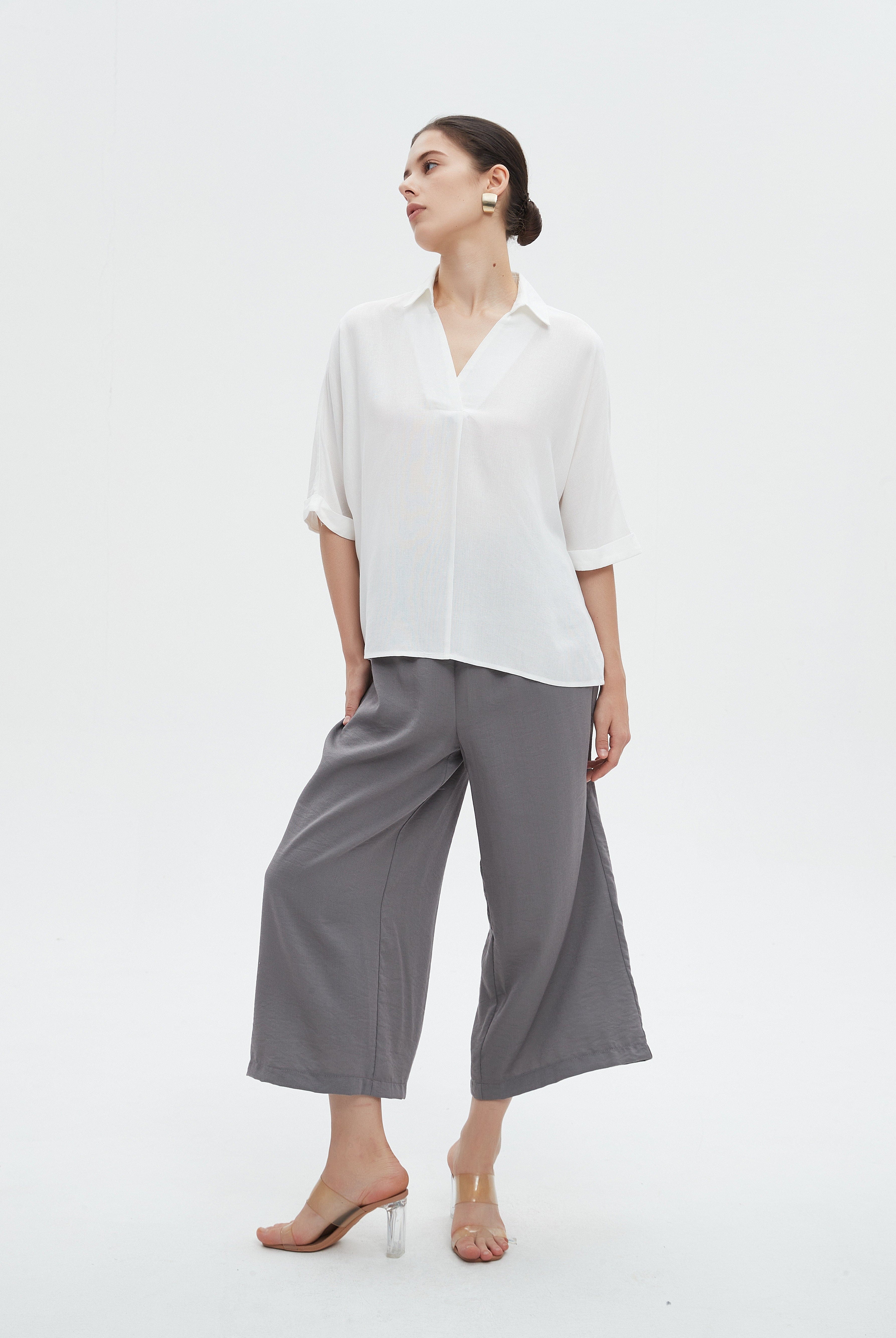 ميكا تانك توب نسائية سادة برقبة مربعه كات