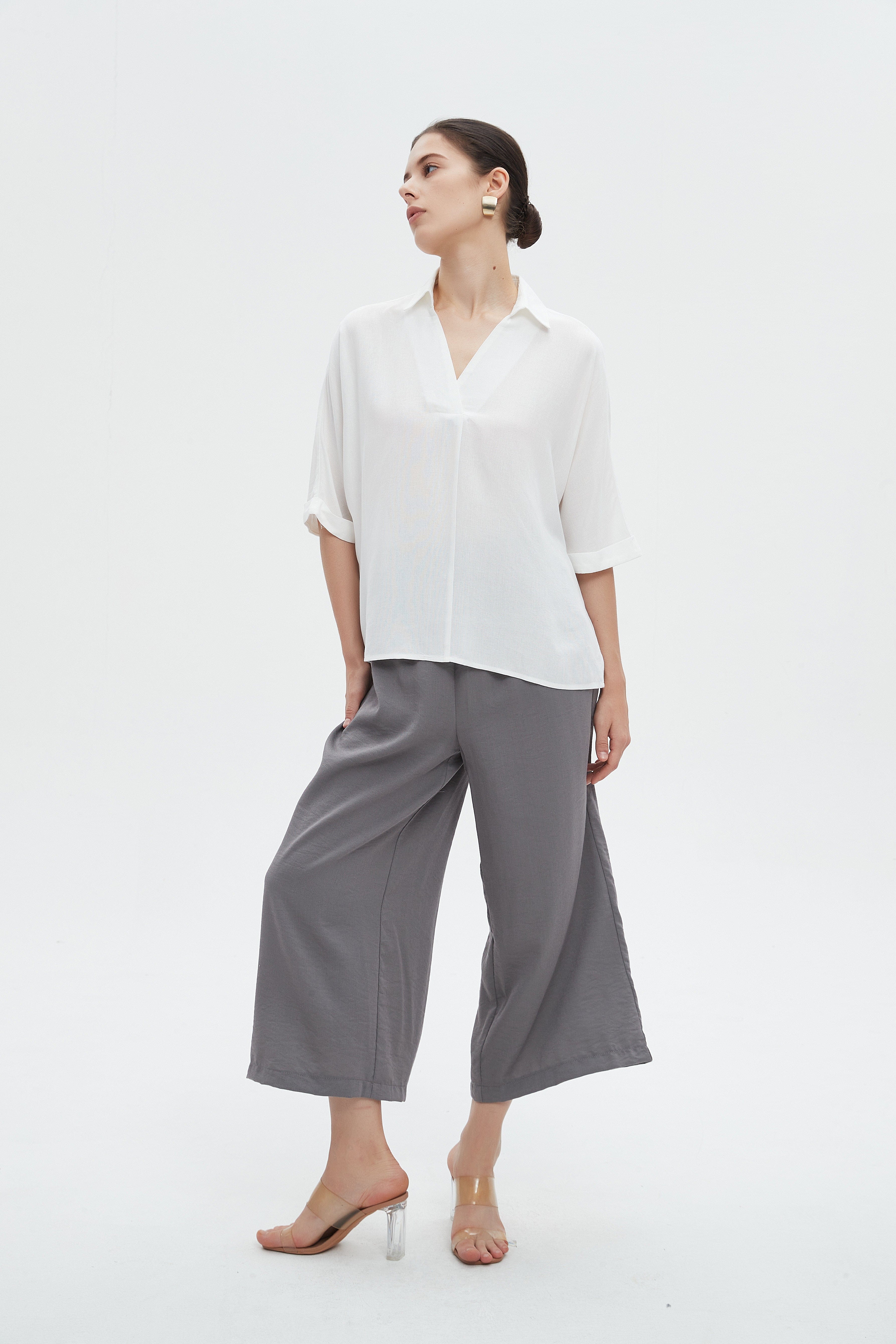 ميكا تانك توب نسائية سادة برقبة مربعه كات