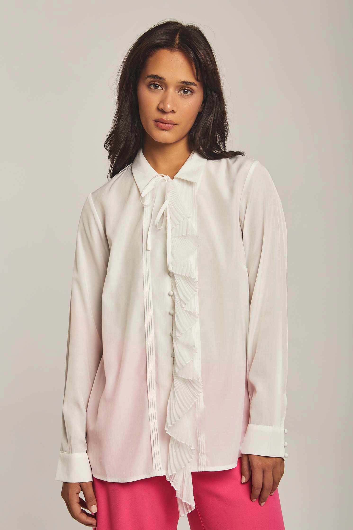 داليدرس بلوزة نسائية بكرانيش بالطول من المنتصف