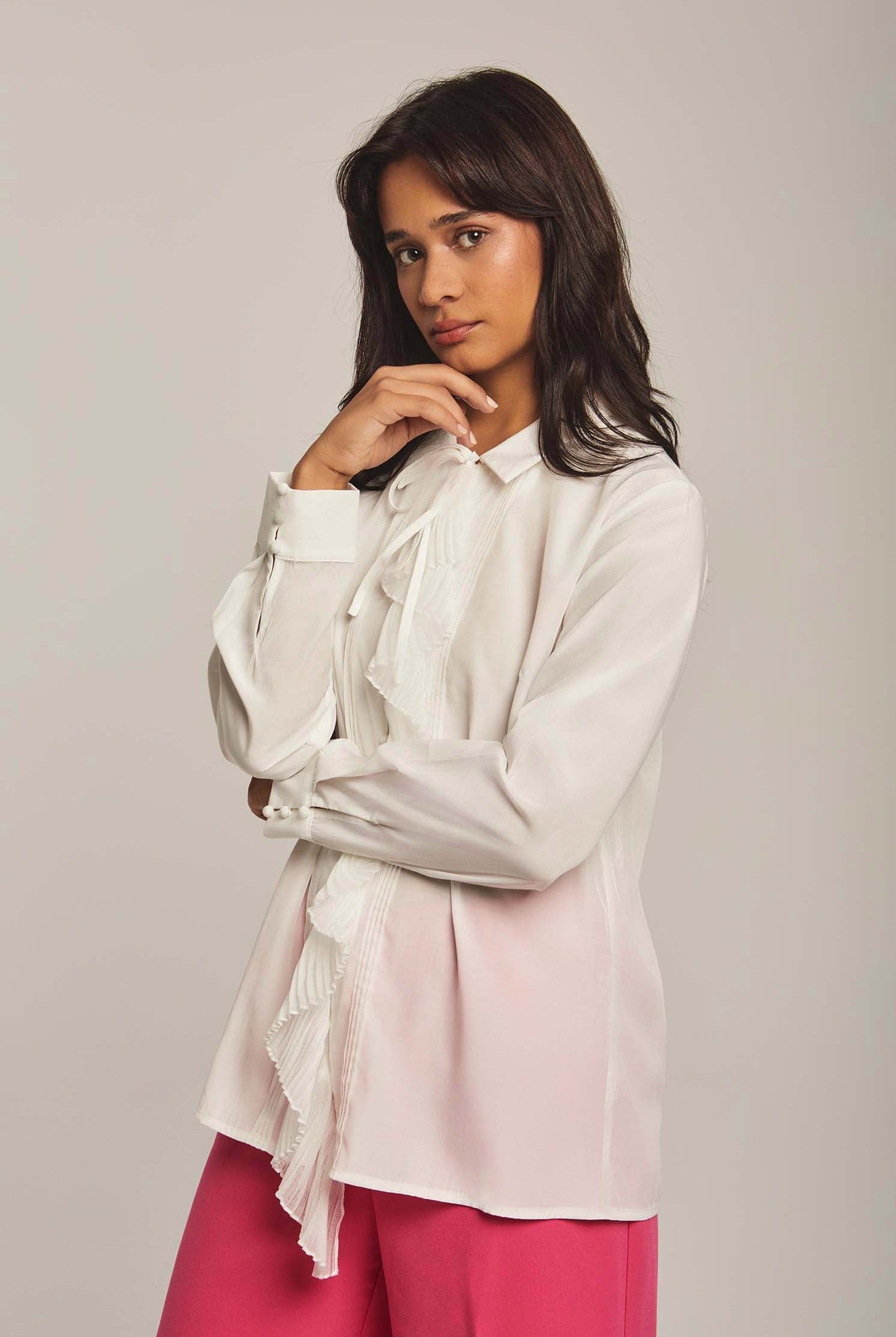 داليدرس بلوزة نسائية بكرانيش بالطول من المنتصف