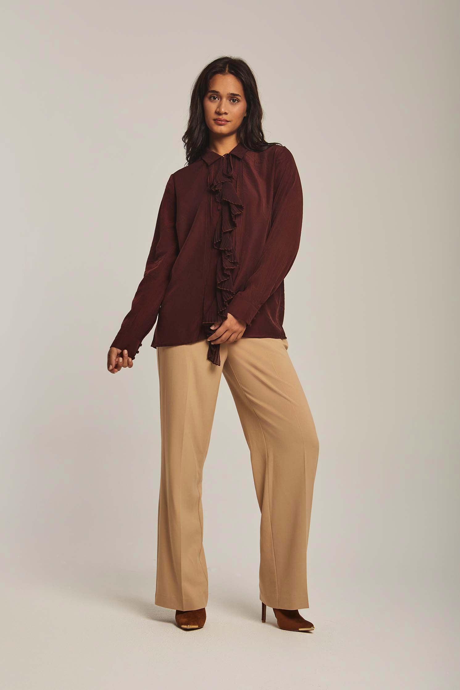 داليدرس بلوزة نسائية بكرانيش بالطول من المنتصف