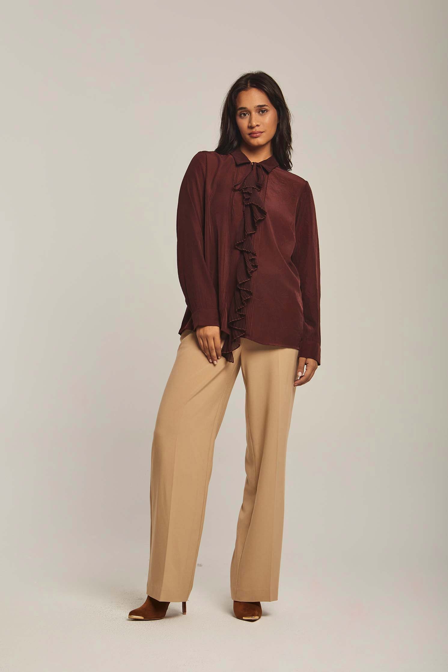 داليدرس بلوزة نسائية بكرانيش بالطول من المنتصف