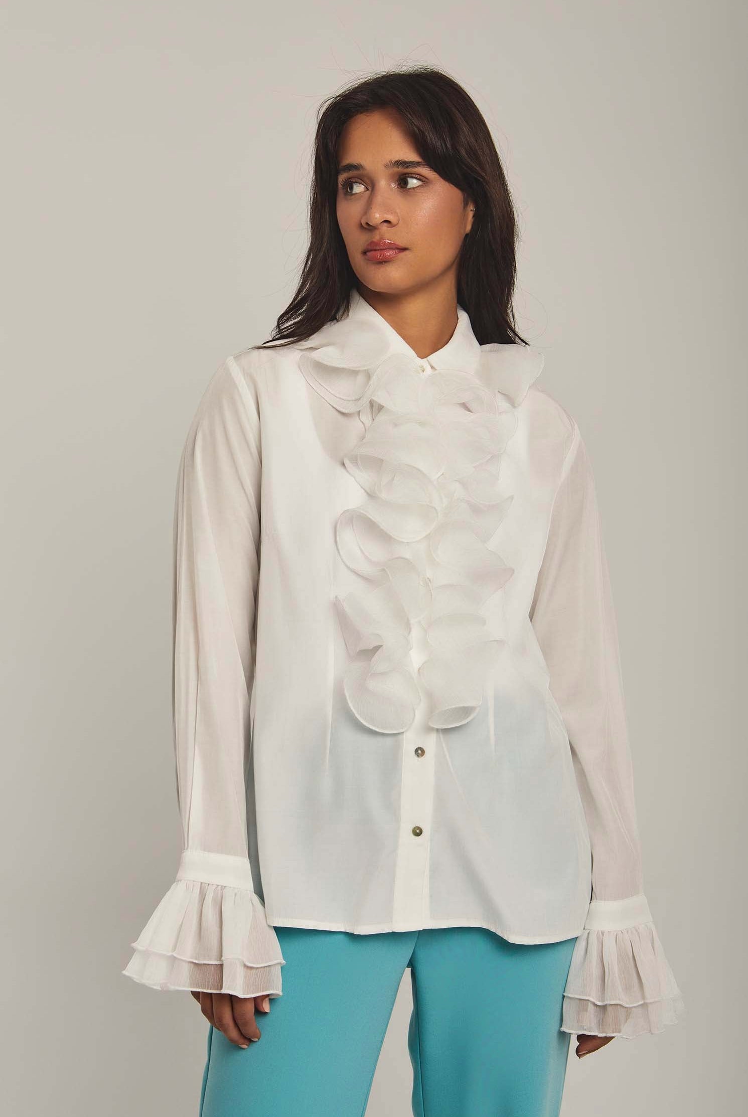 داليدرس بلوزة نسائية بكرانيش في المنتصف