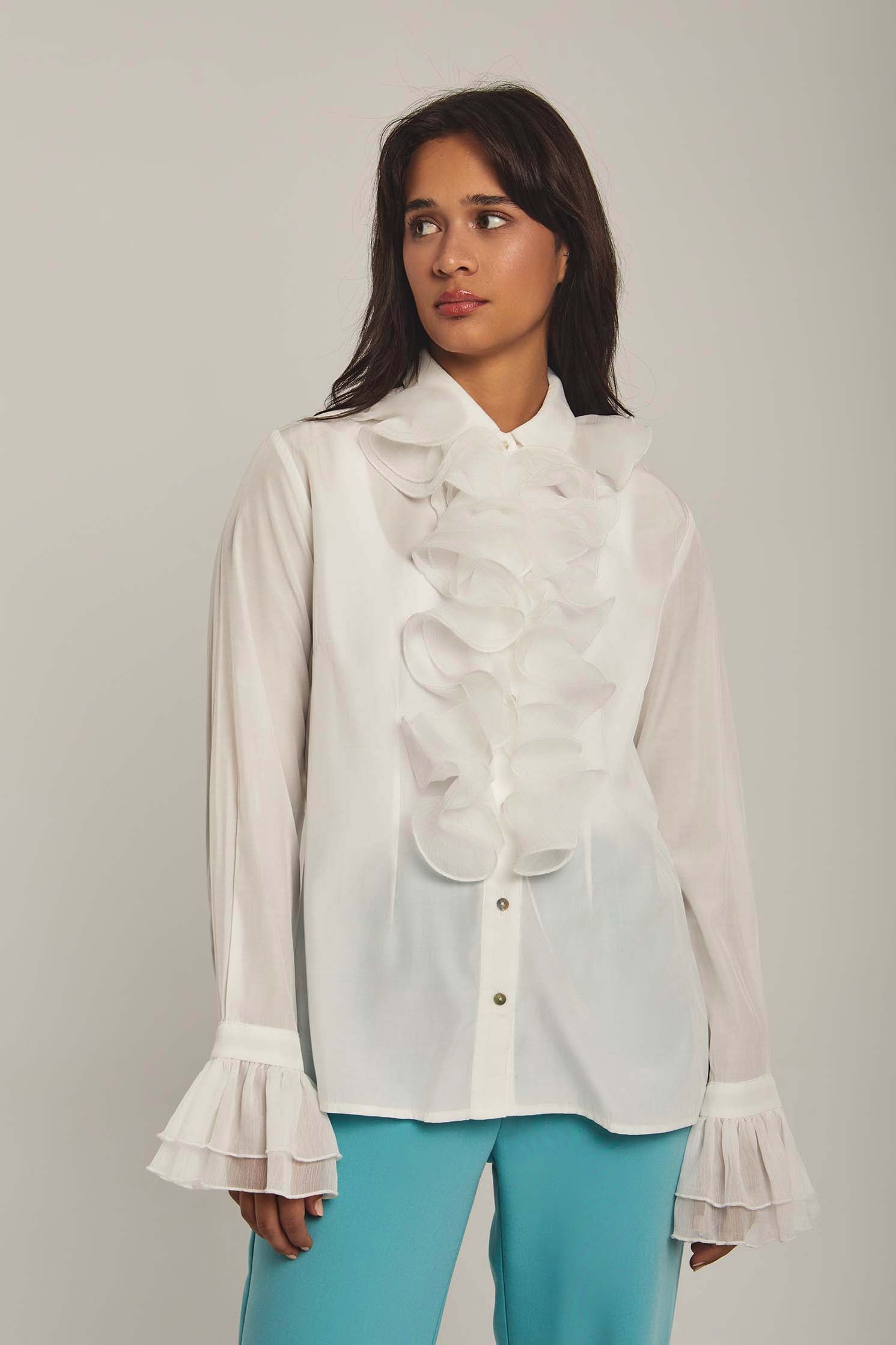 داليدرس بلوزة نسائية بكرانيش في المنتصف