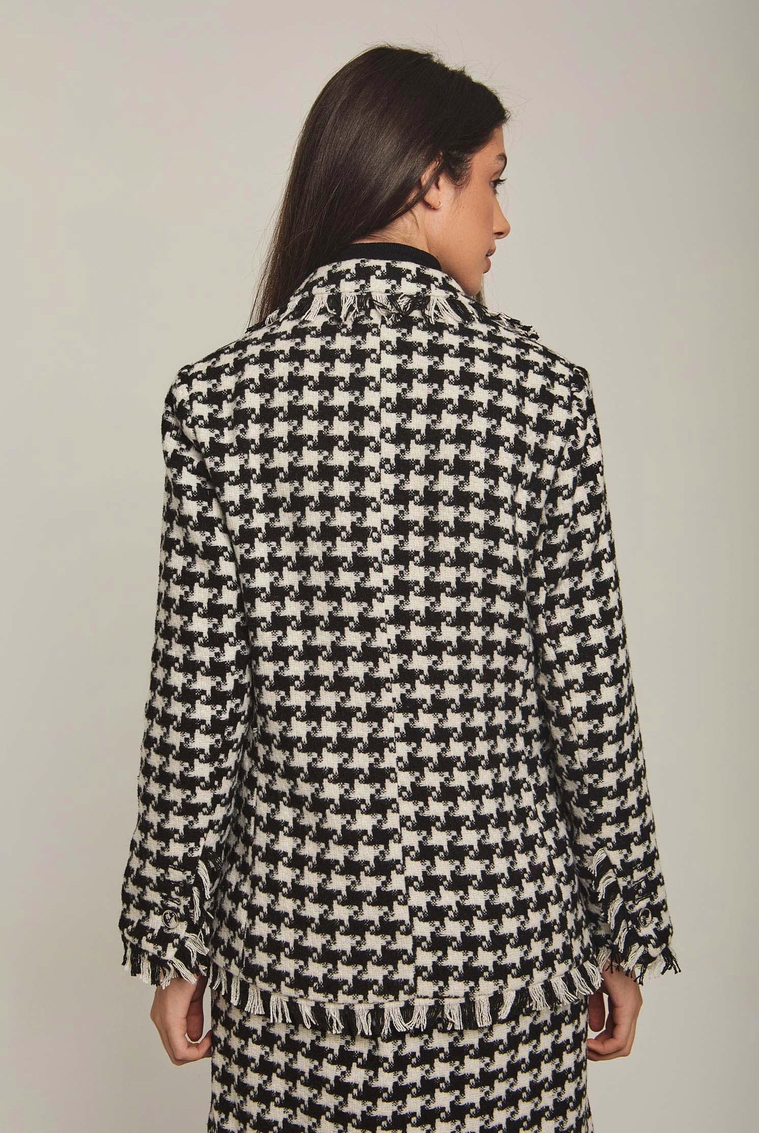 داليدرس كارديجان نسائي كاروه قصير بشراشيب بني غامق