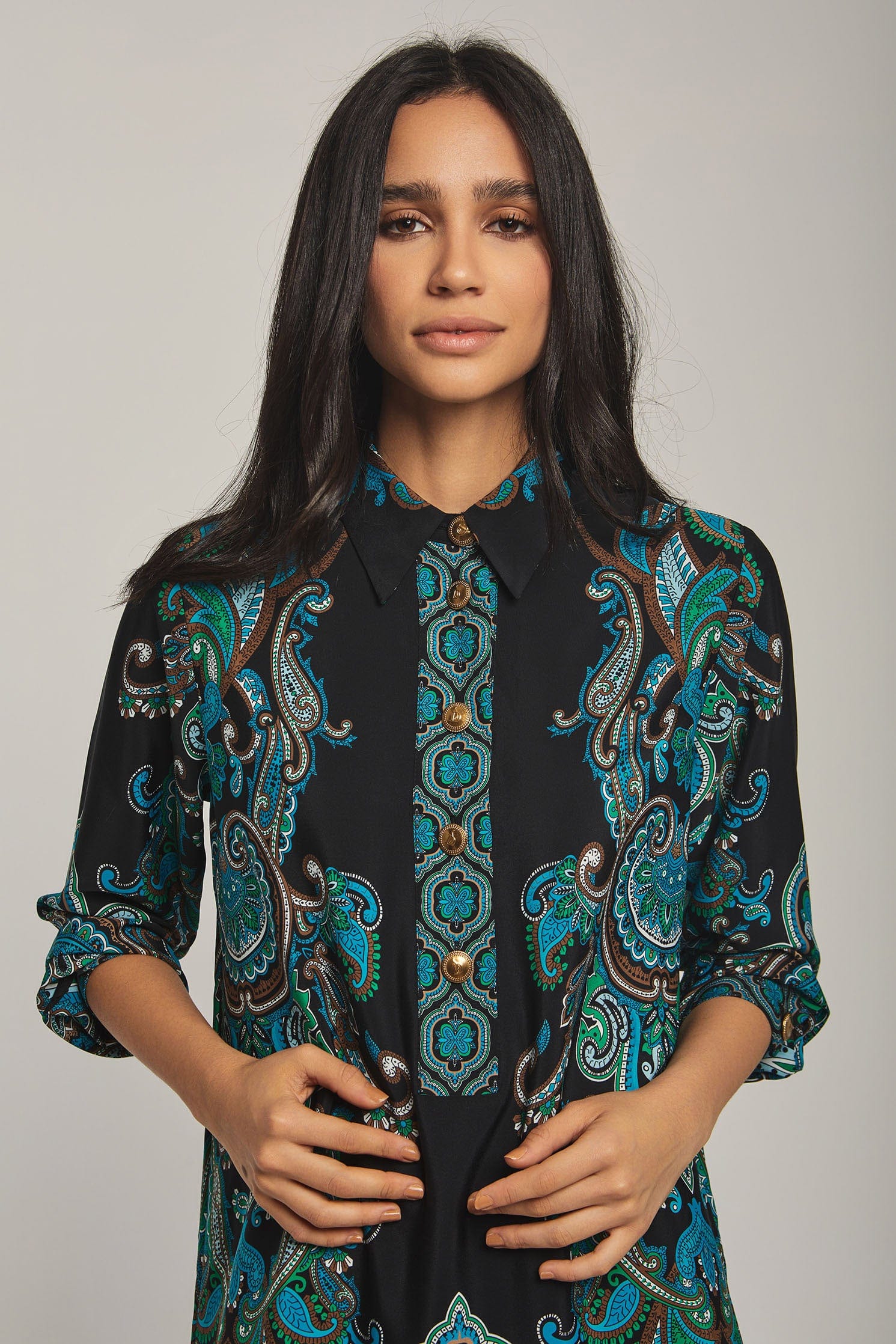 داليدرس تونك نسائي قصير مطبوع متعدد الألوان