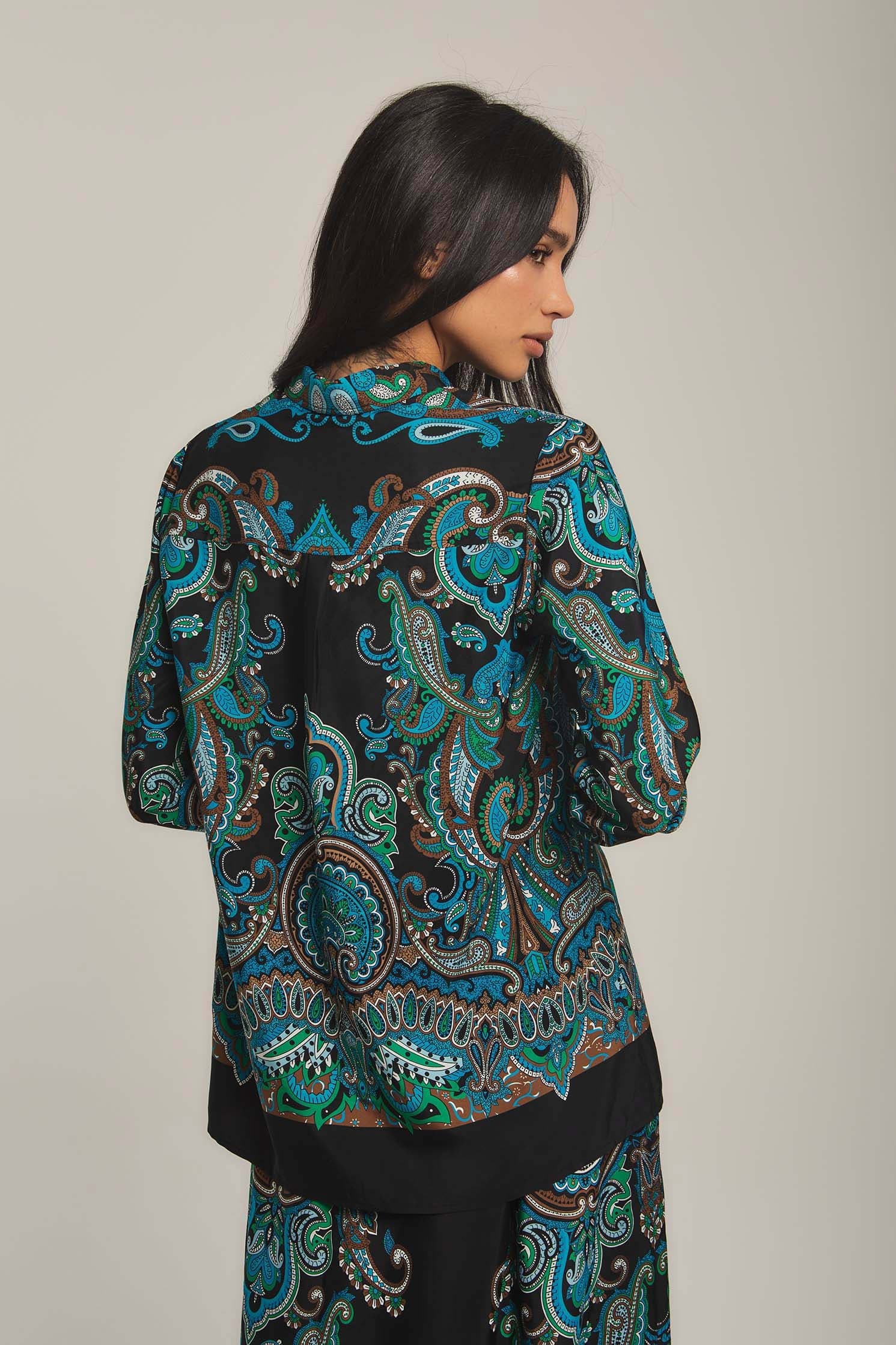 داليدرس بلوزة نسائية مزخرفة متعدد الألوان