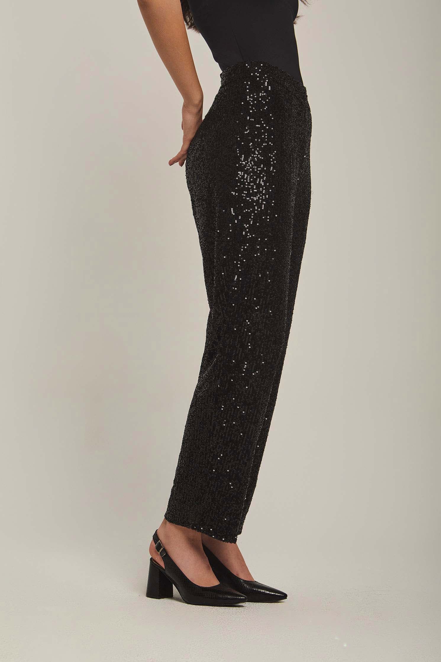 داليدرس بنطال نسائي بترتر أسود