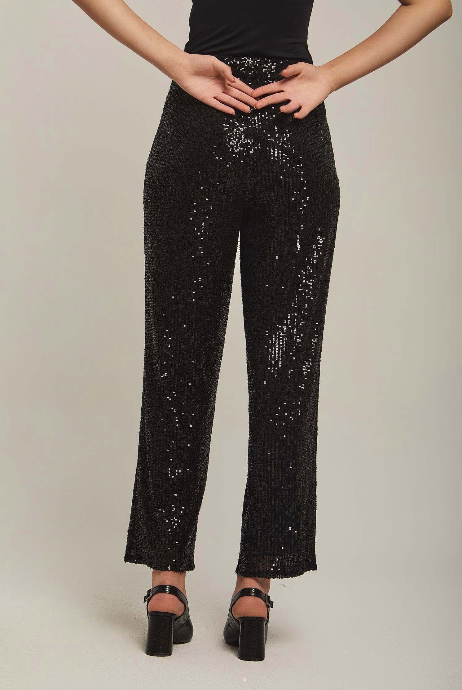 داليدرس بنطال نسائي بترتر أسود