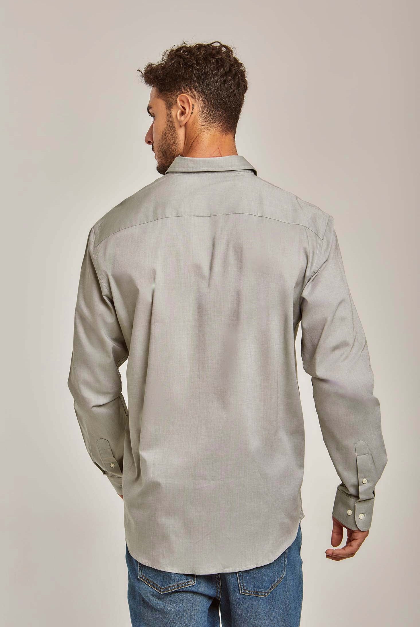 داليدرس قميص رجالي سادة ابيض