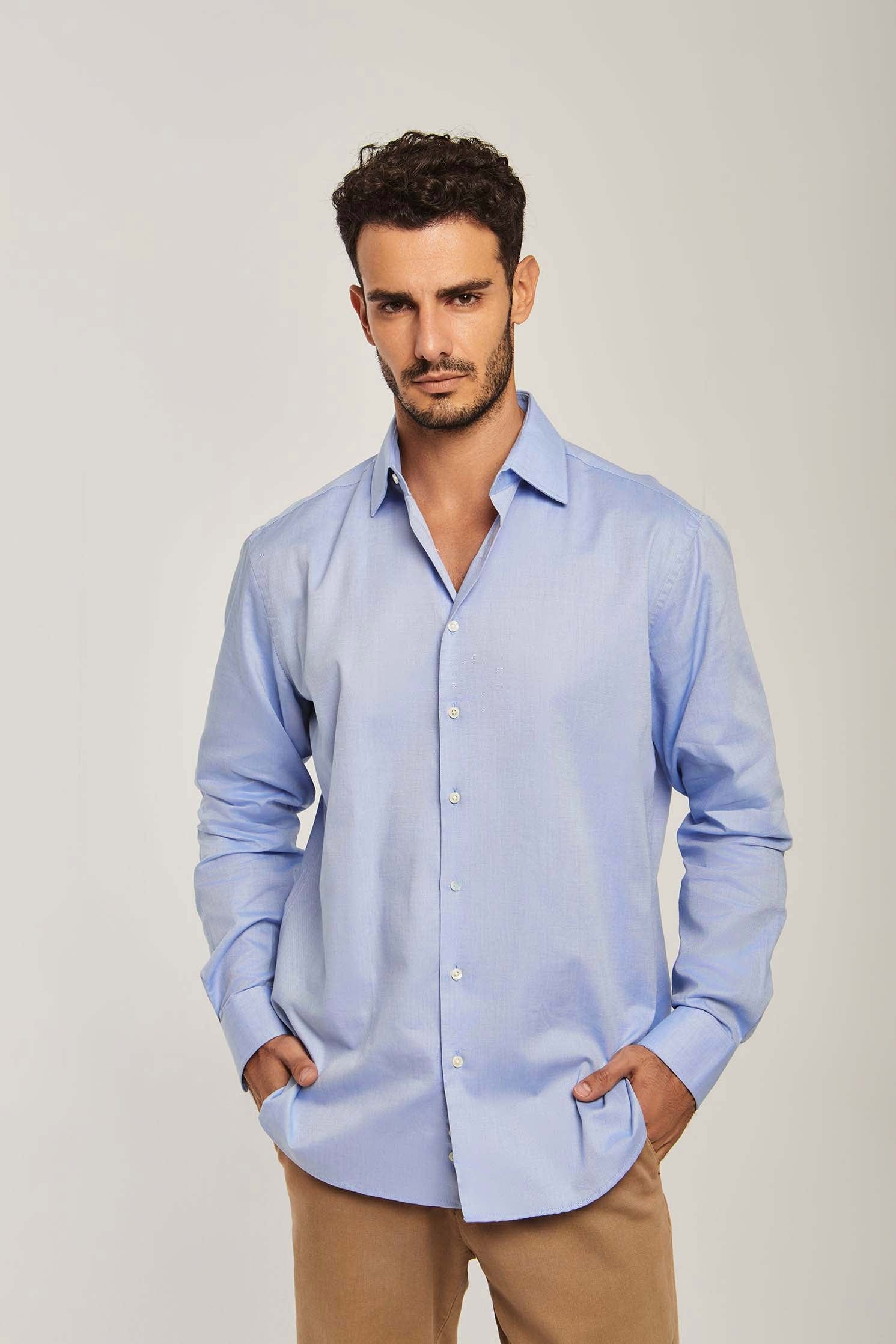 داليدرس قميص رجالي سادة أبيض