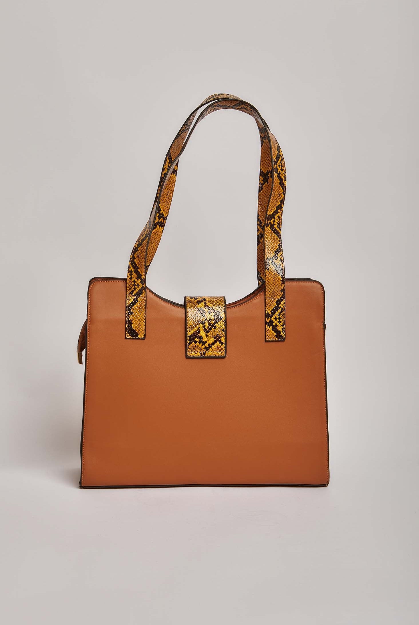 داليدرس شنطة نسائي جلد بنقش جلد ثعبان عاليد جملي