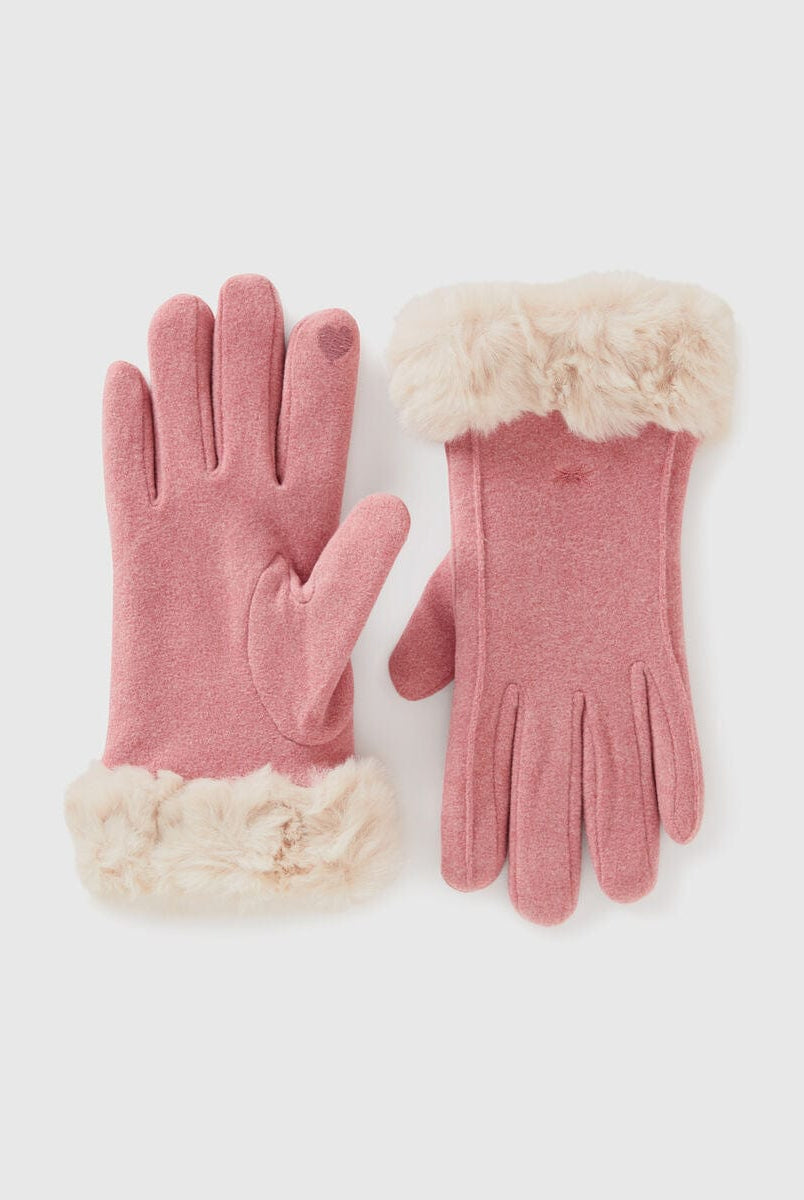 يونايتد كولورز اوف بينيتون قفازات ذات فرو