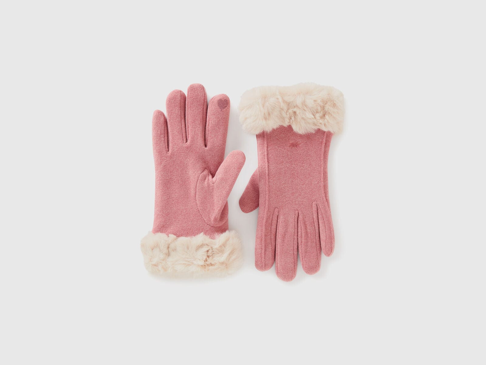 يونايتد كولورز اوف بينيتون قفازات ذات فرو