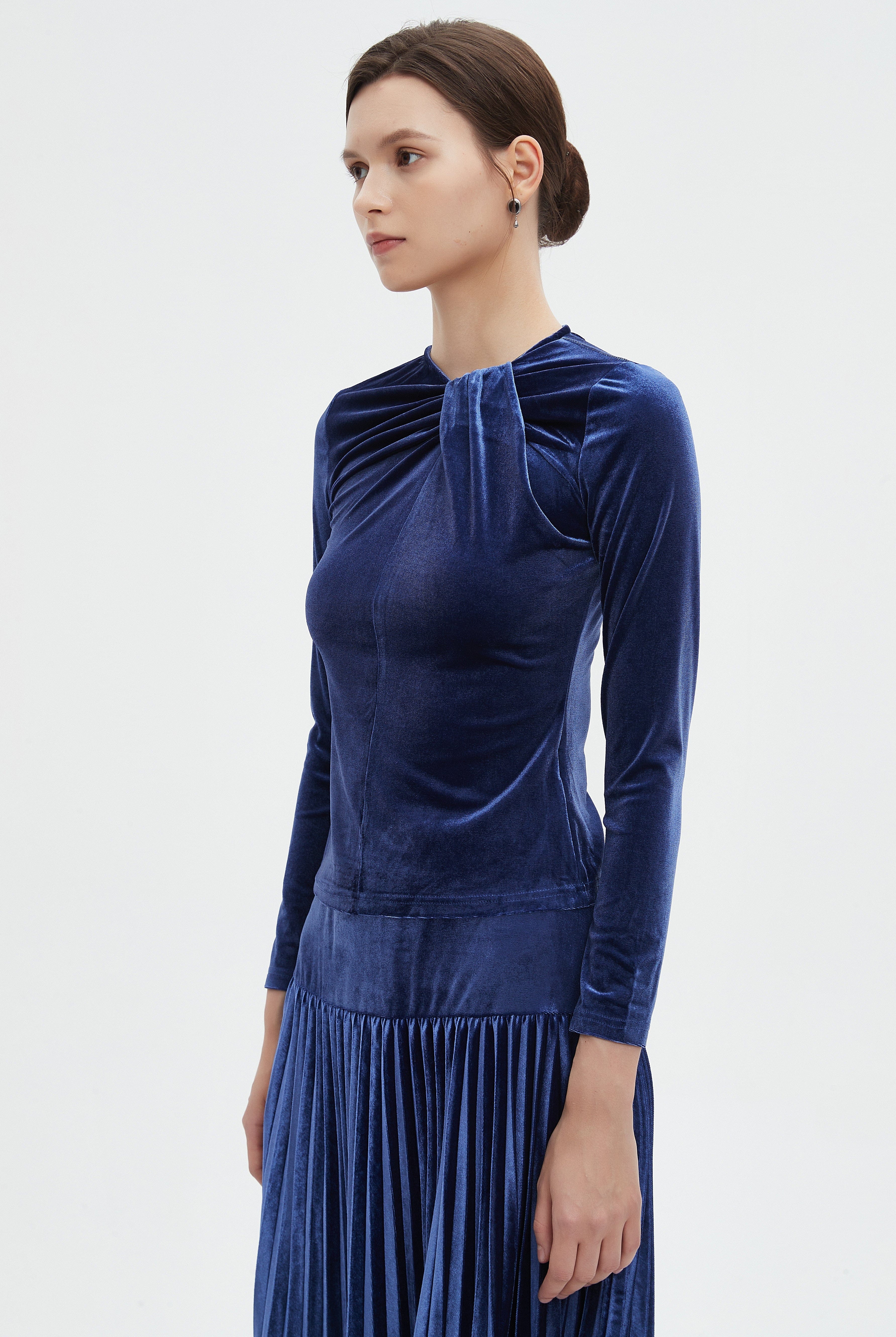 ميكا بلوزة نسائية شتوية بأكمام طويلة