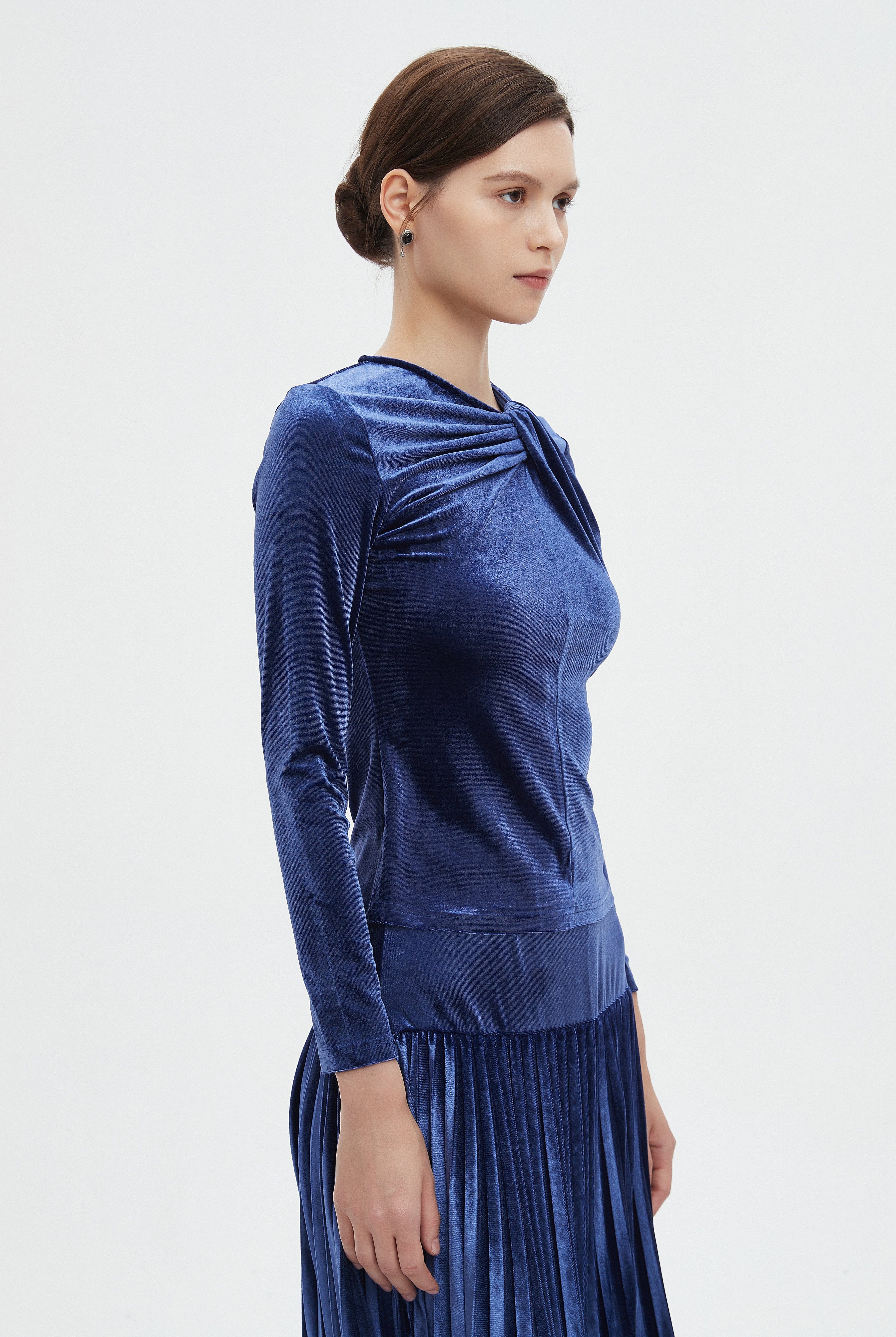 ميكا بلوزة نسائية شتوية بأكمام طويلة