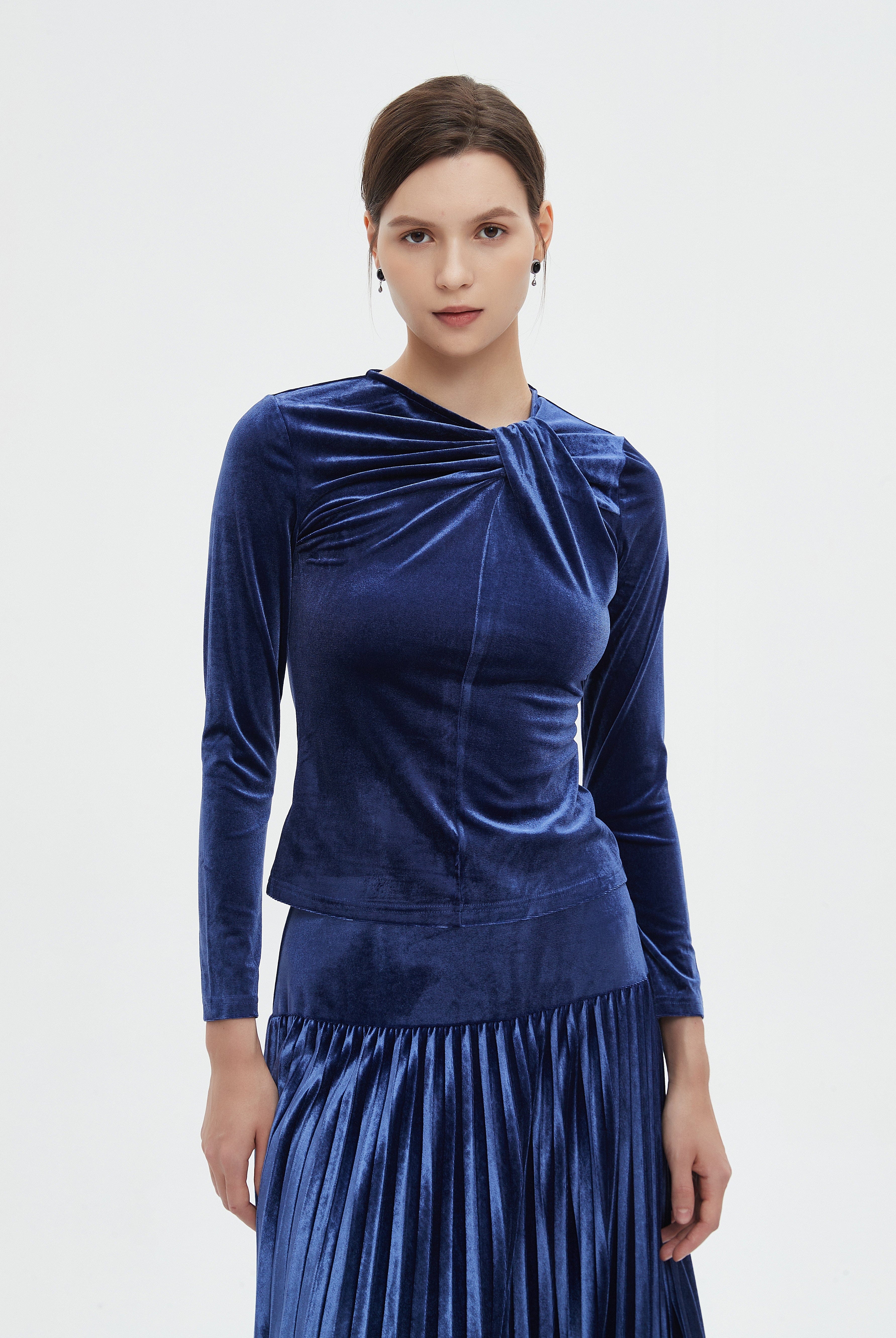 ميكا بلوزة نسائية شتوية بأكمام طويلة