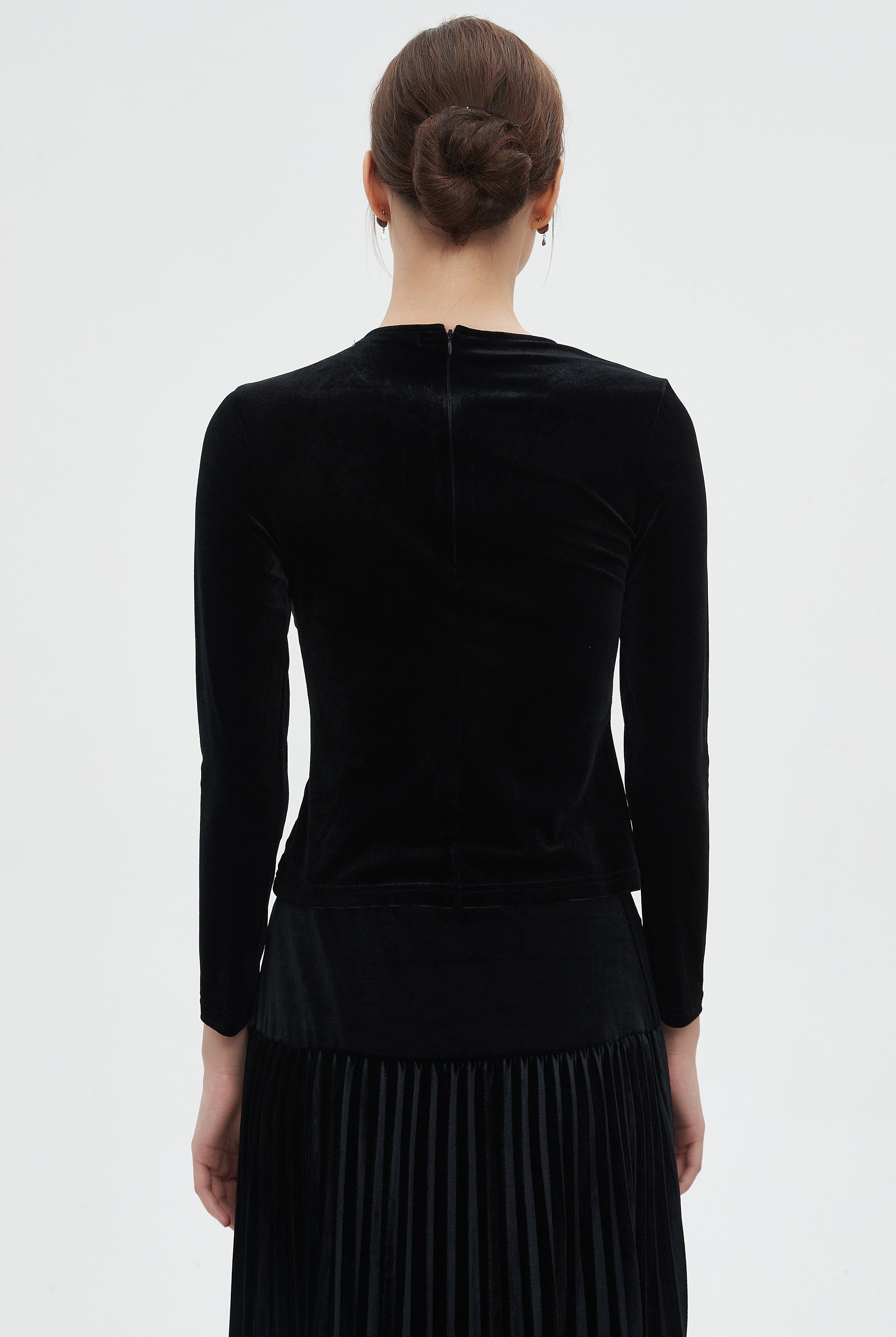 ميكا بلوزة نسائية شتوية بأكمام طويلة