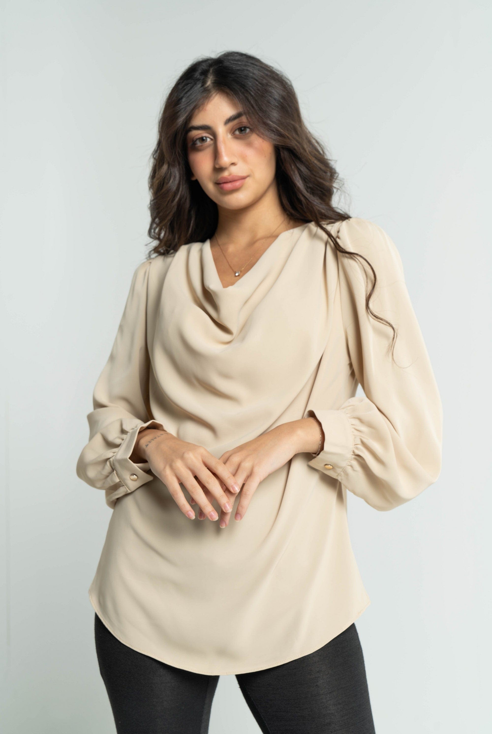 داليدرس تسوقي بلوزة نسائي سادة كم طويل اونلاين في السعودية