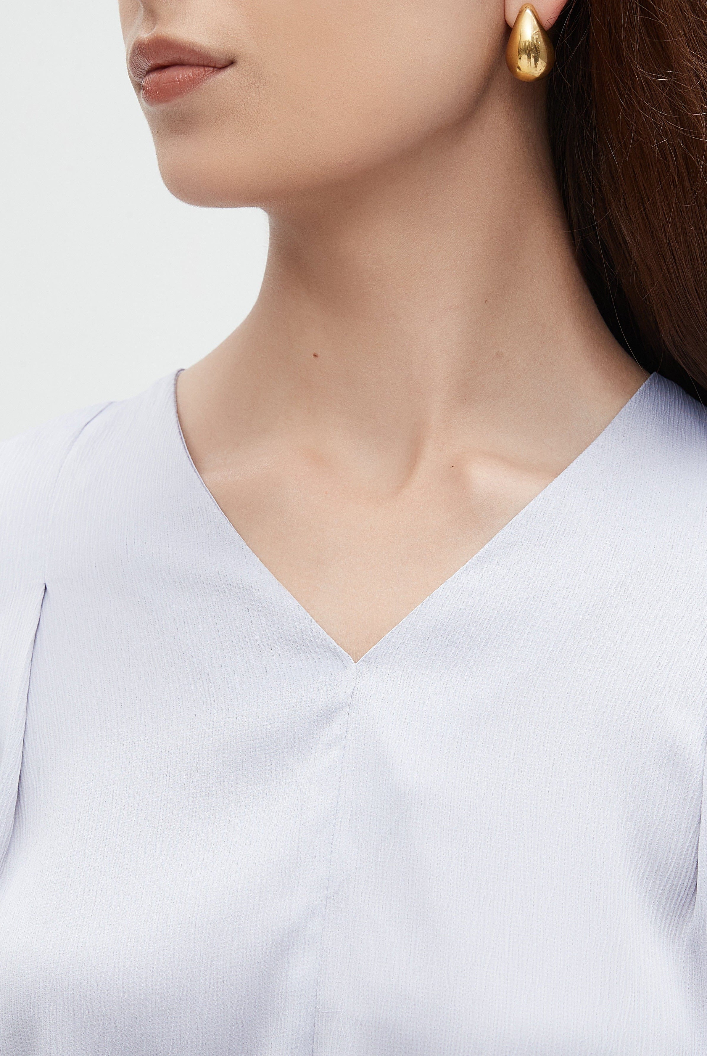 نتشي بلوزة نسائي بفتحه عالرقية 3/4 كم