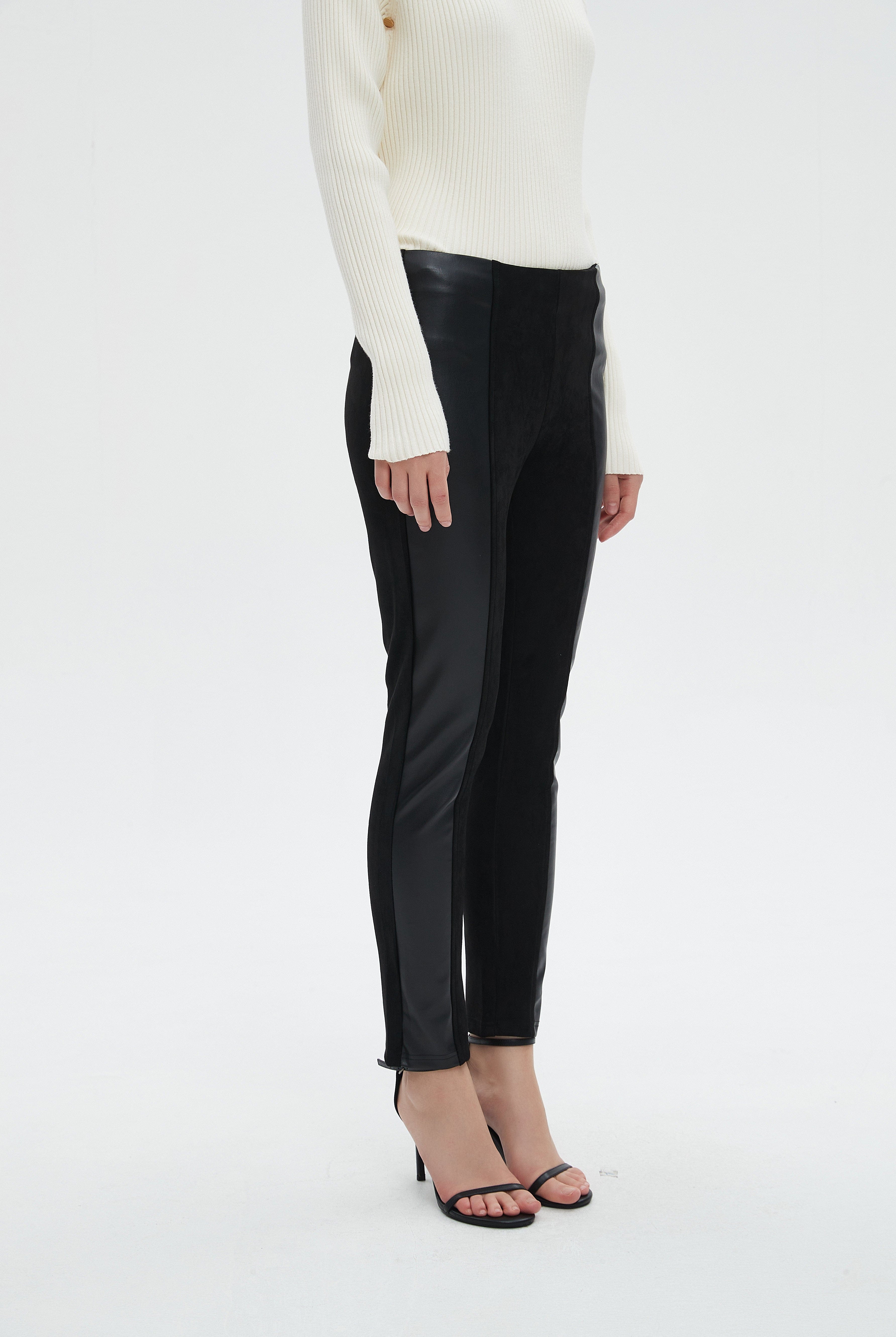 ميكا بنطلون نسائي طويل بسوستة جانبية