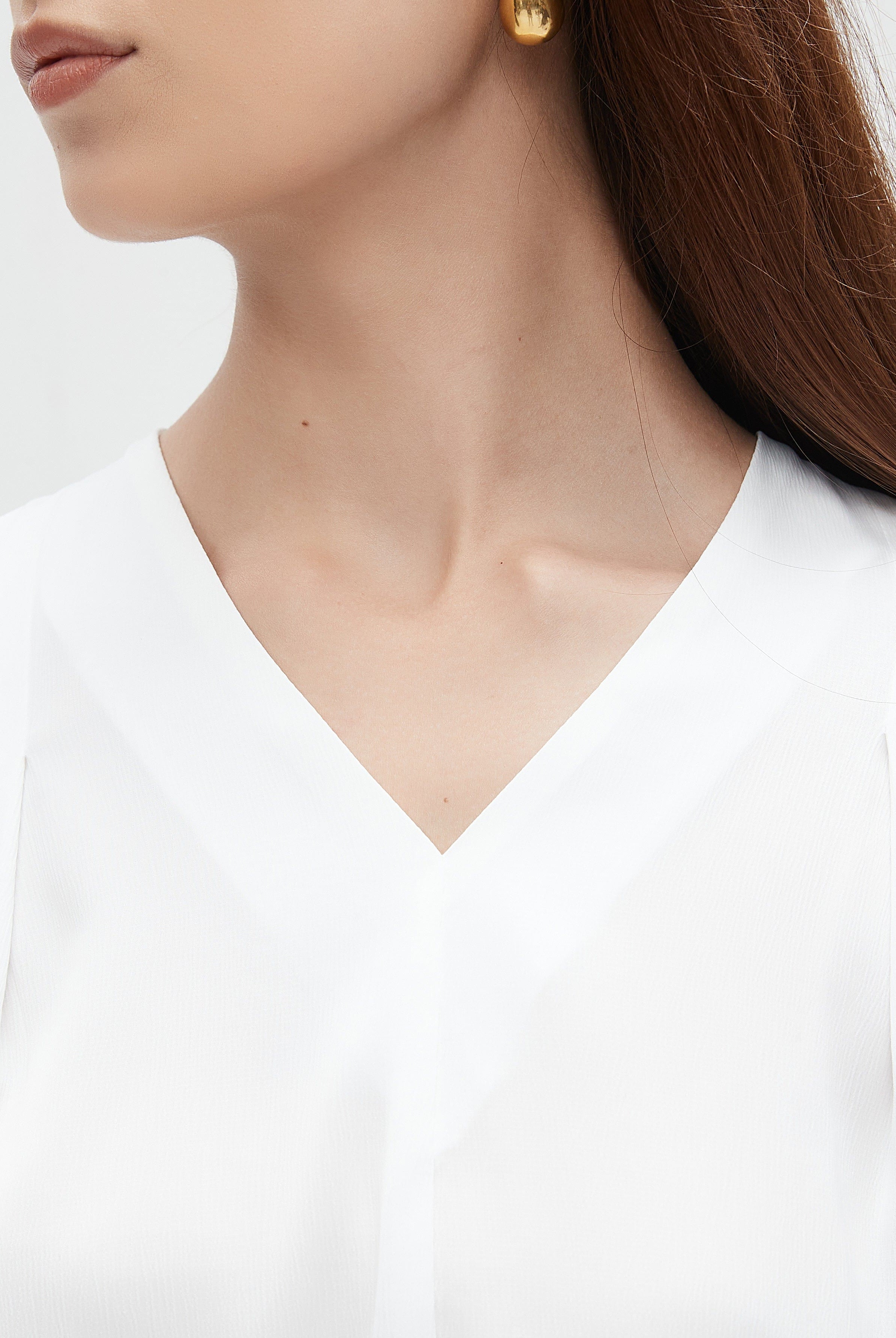 نتشي بلوزة نسائي بفتحه عالرقية 3/4 كم