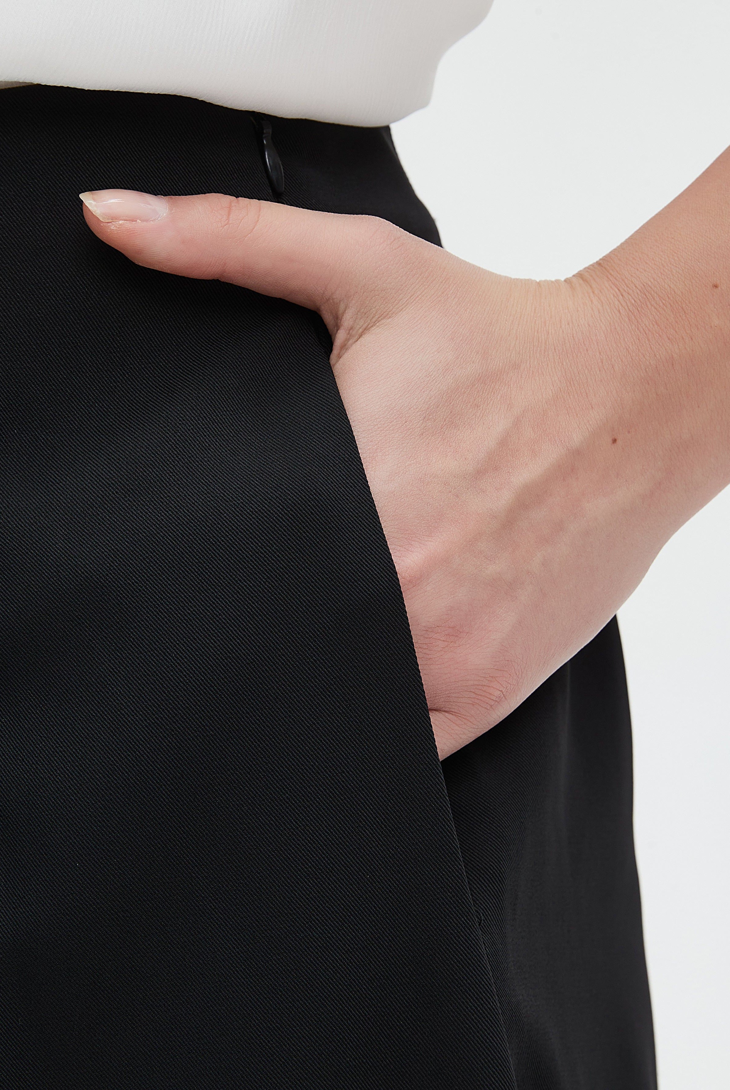 نتشي بنطلون طويل سادة واسع نسائي