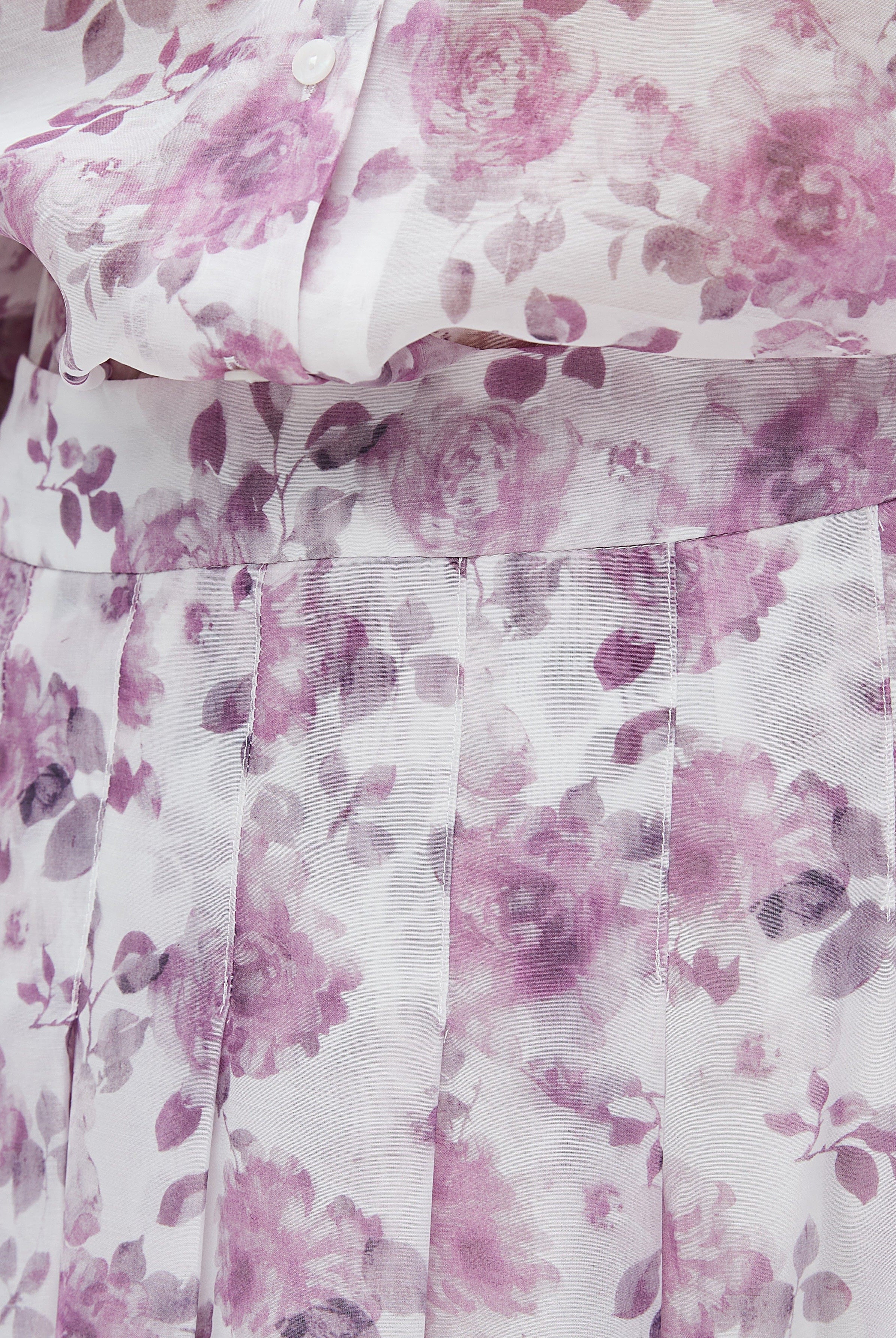 نتشي تنورة نسائي ميدي منقوشة قصيره