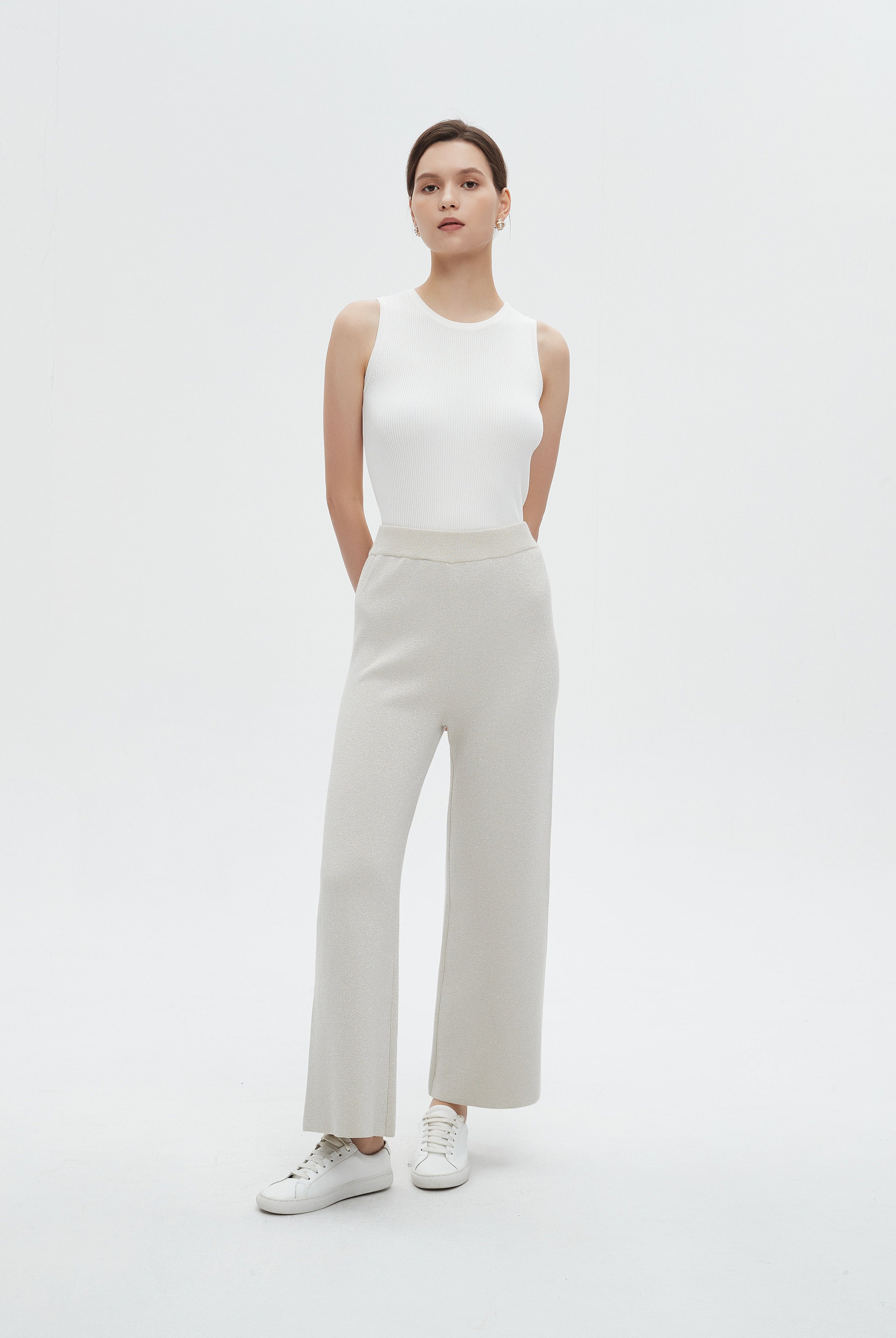 ميكا بنطلون نسائي ساده برجل واسعه