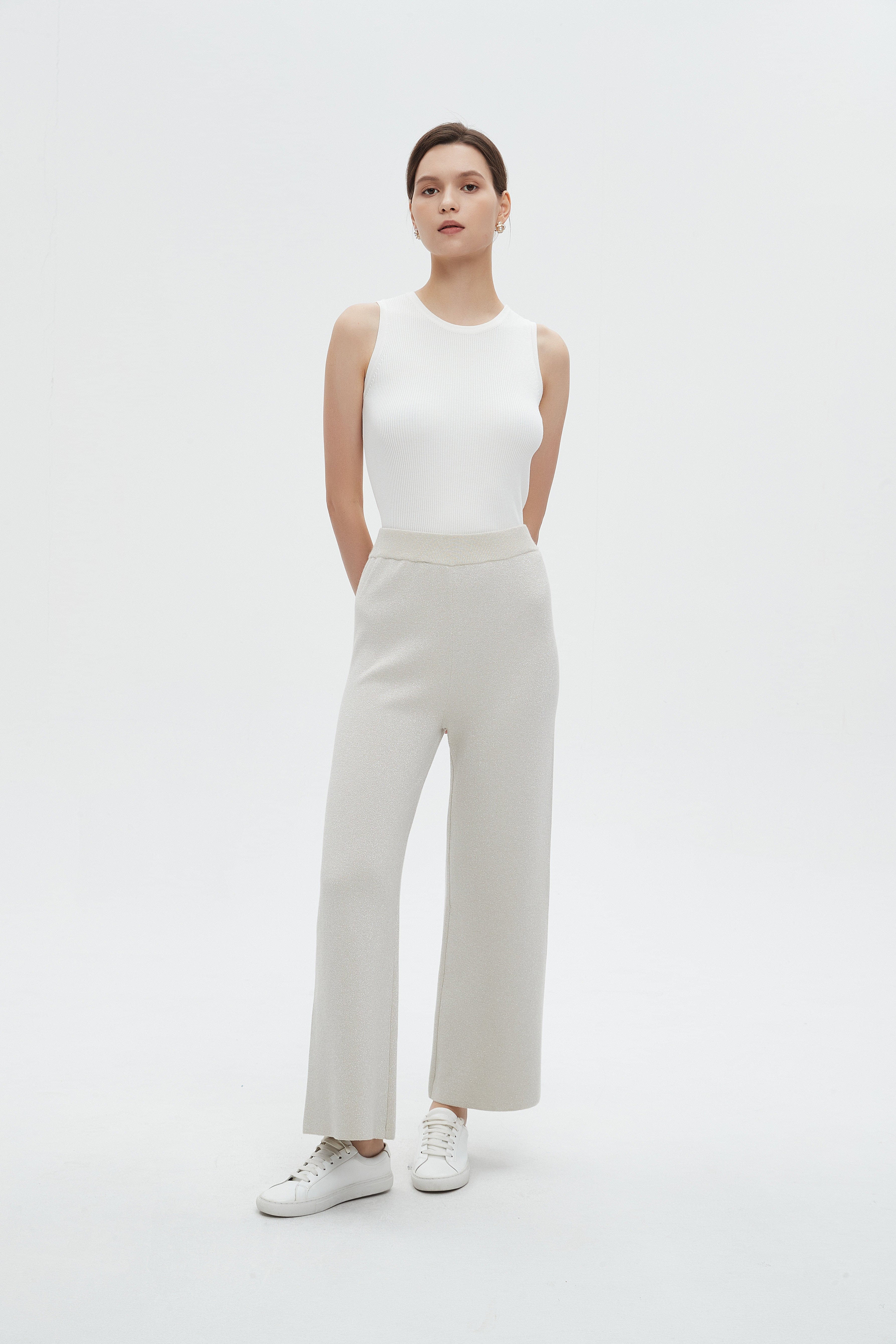 ميكا بنطلون نسائي ساده برجل واسعه