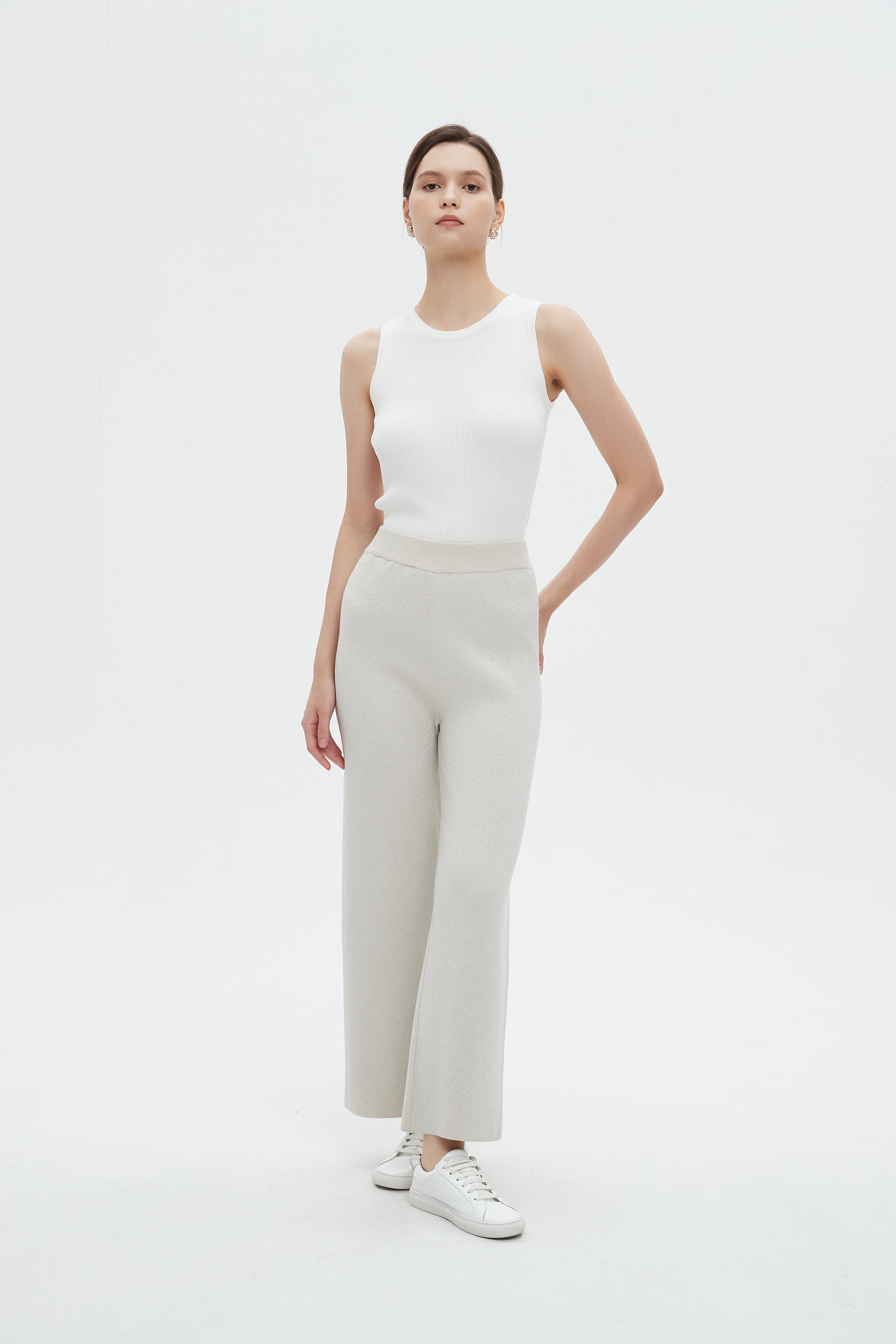 ميكا بنطلون نسائي ساده برجل واسعه