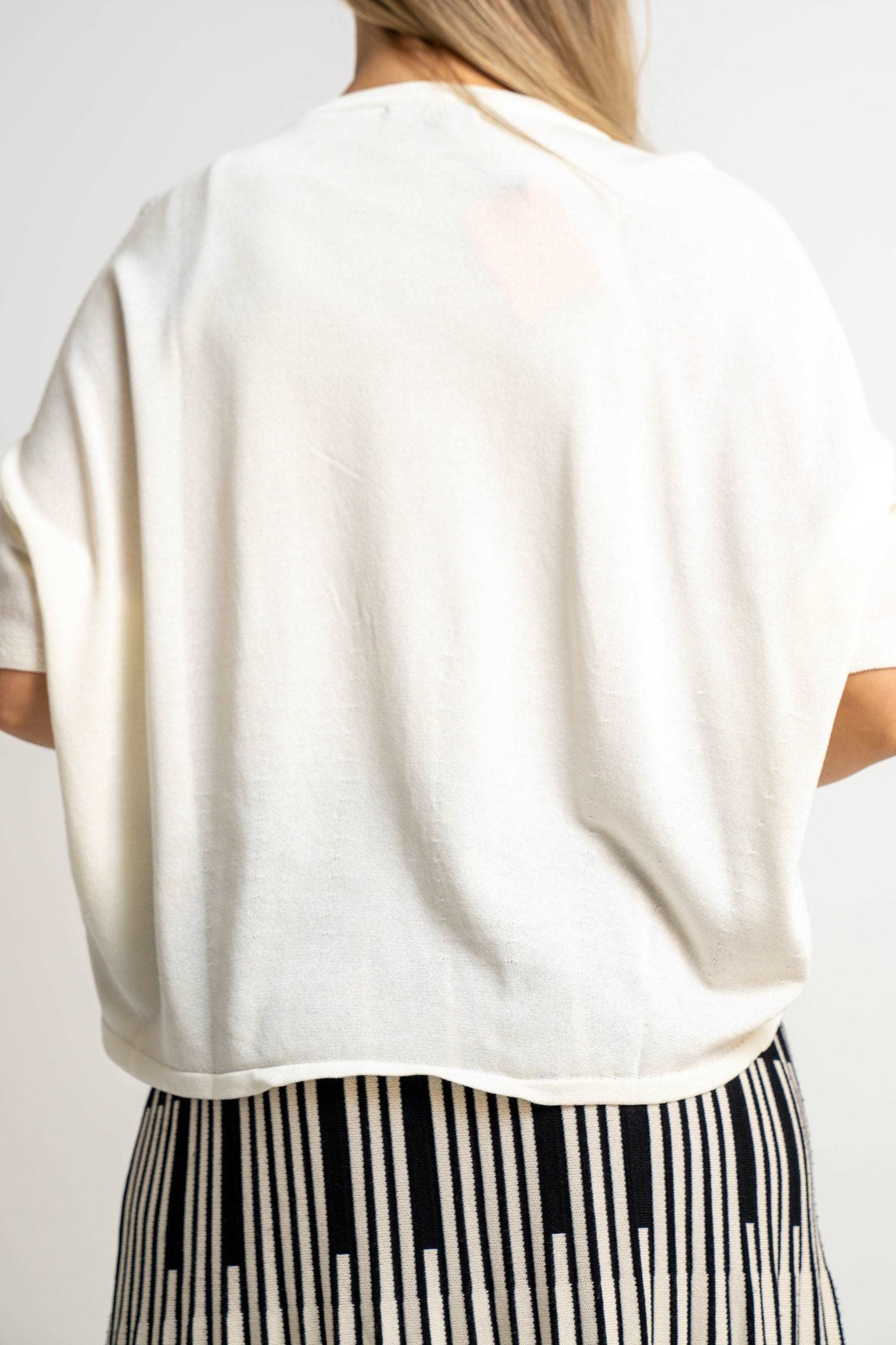 نتشي كارديجان سادة واسع 3/4 كم نسائي