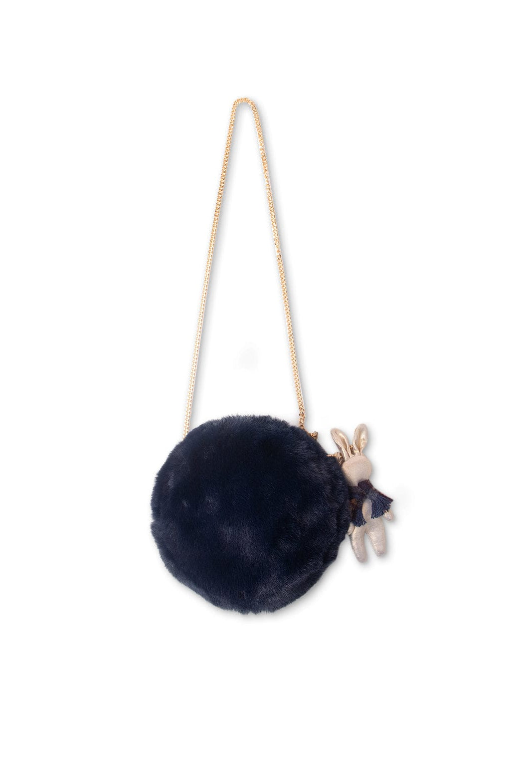 جينجرسنابس حقيبة بناتي فرو بسلسال أزرق