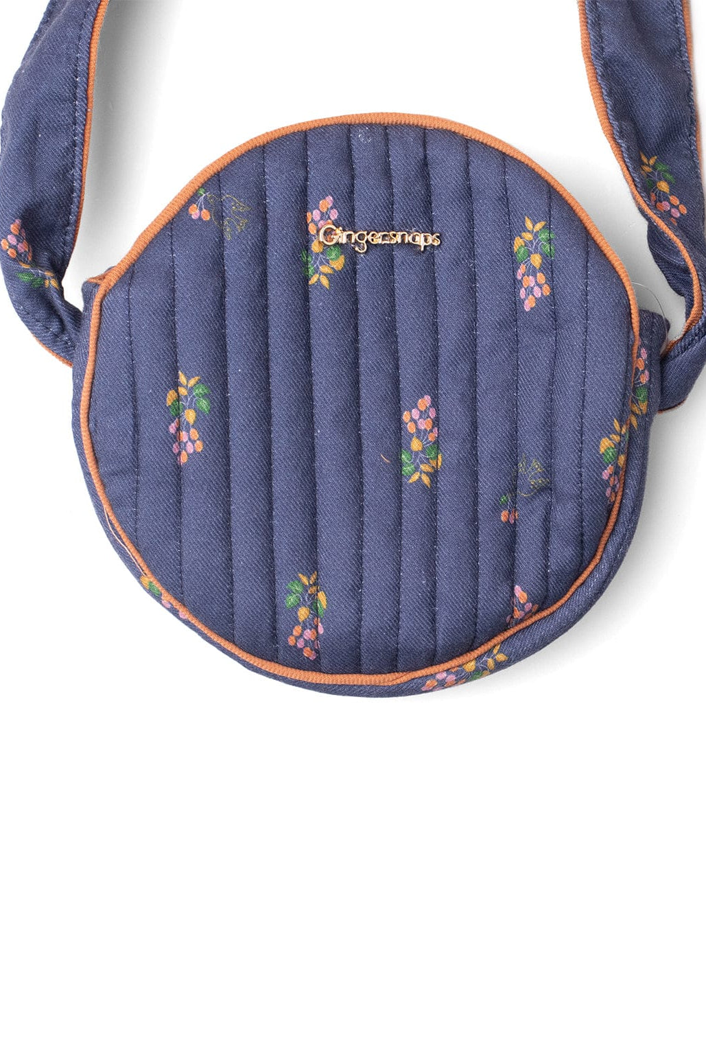 جينجرسنابس شنطة بناتي مبطنة مشجرة أزرق