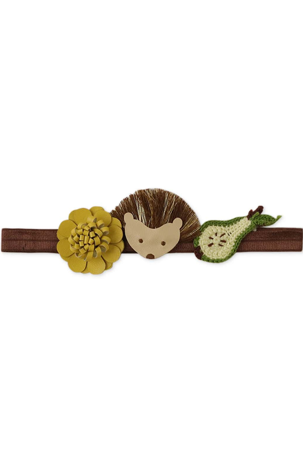 ربطة شعر بناتي برسمة حيوانات وفاكهة